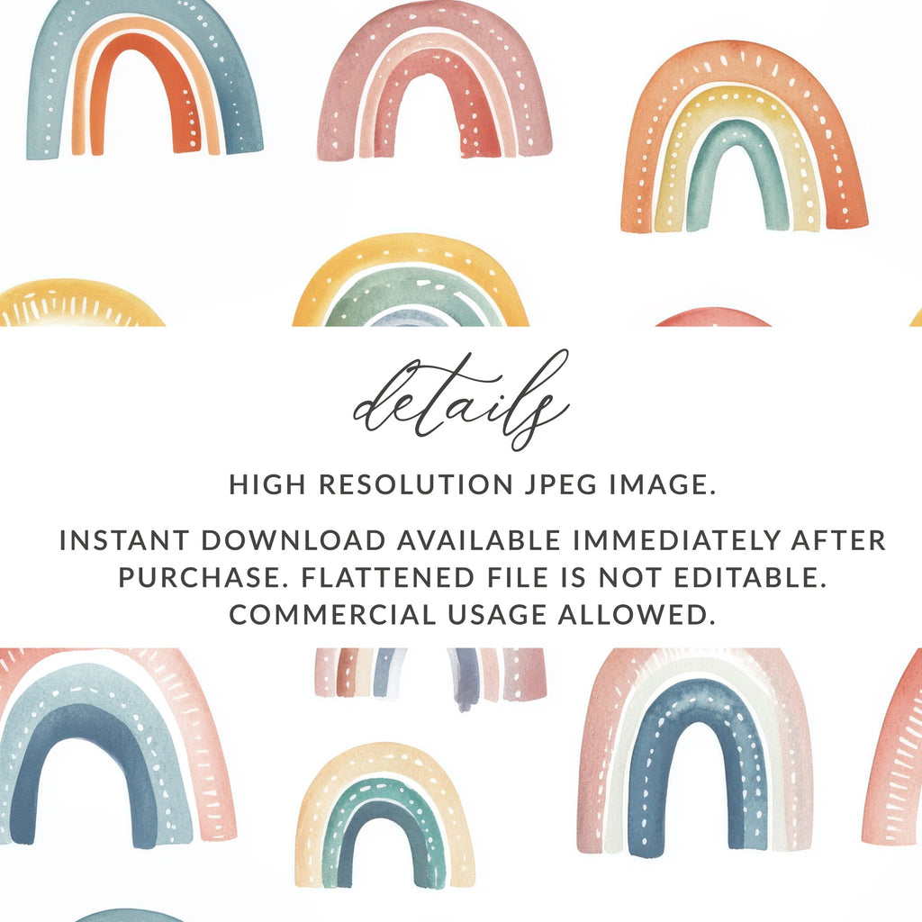 High Resolution Rainbow Printable Art Instant Download