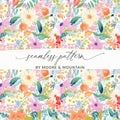 Colorful Floral Seamless Pattern by Moore & Mountain