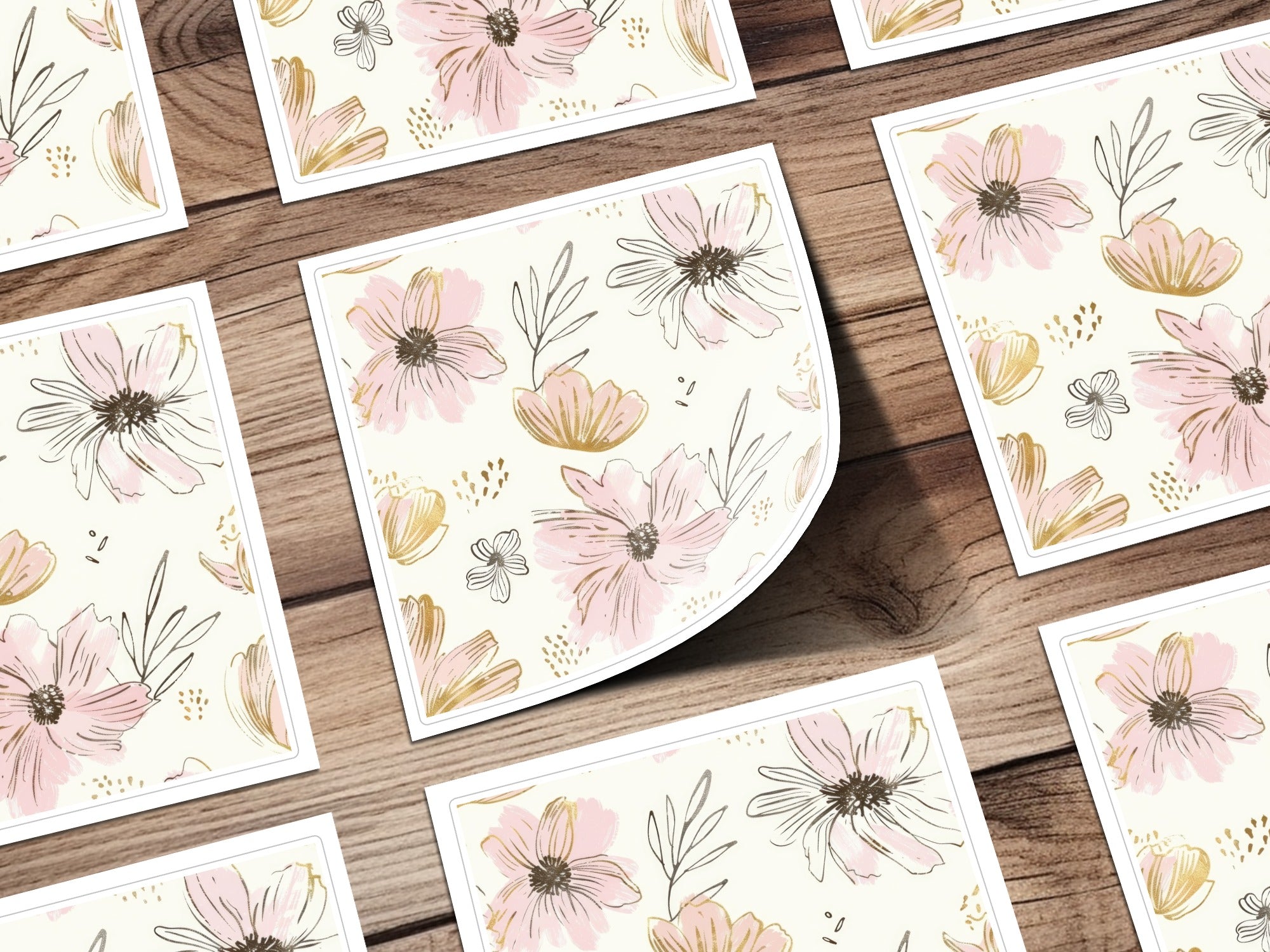 Beautiful Blossom Floral Pattern Design Art Prints