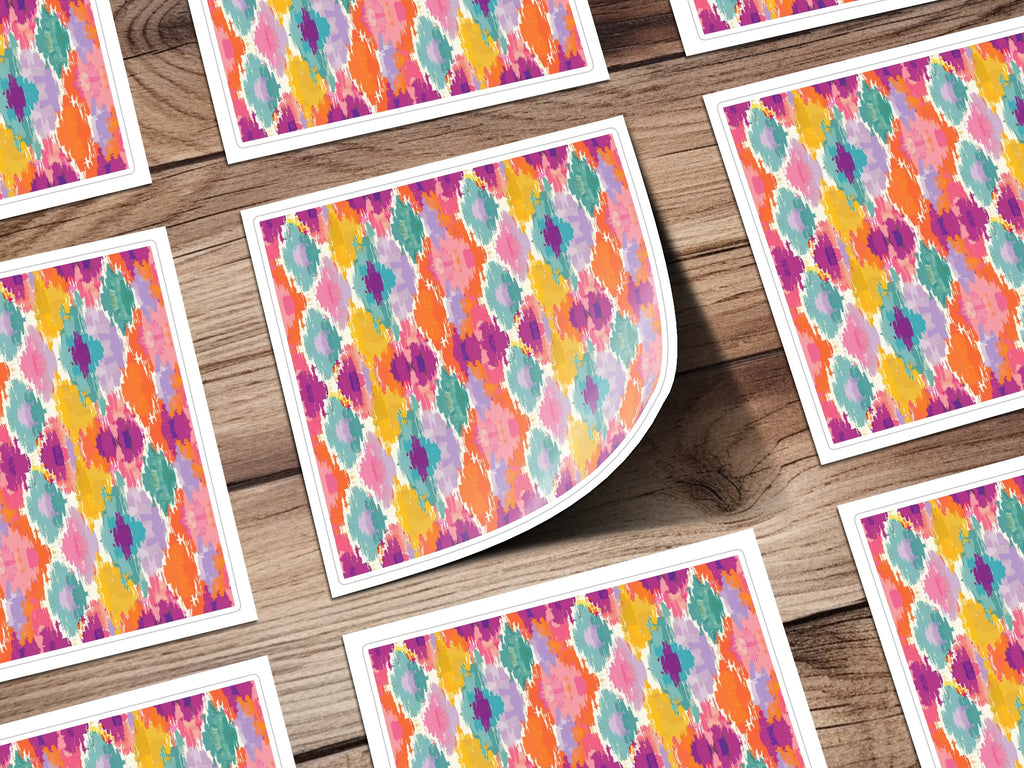 Colorful Abstract Pattern on White Background Product