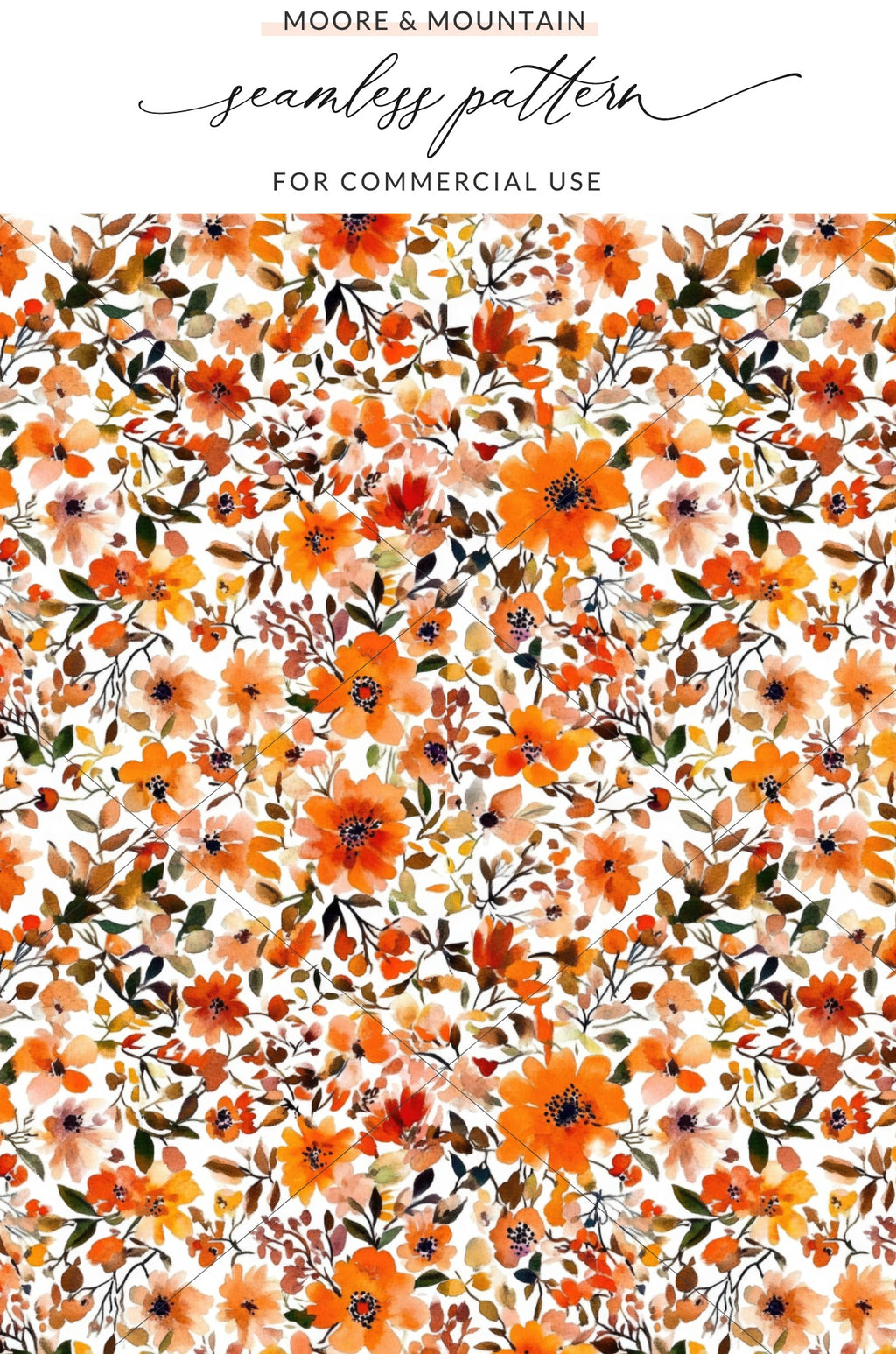 Moore & Mountain Seamless Pattern For Commercial Use