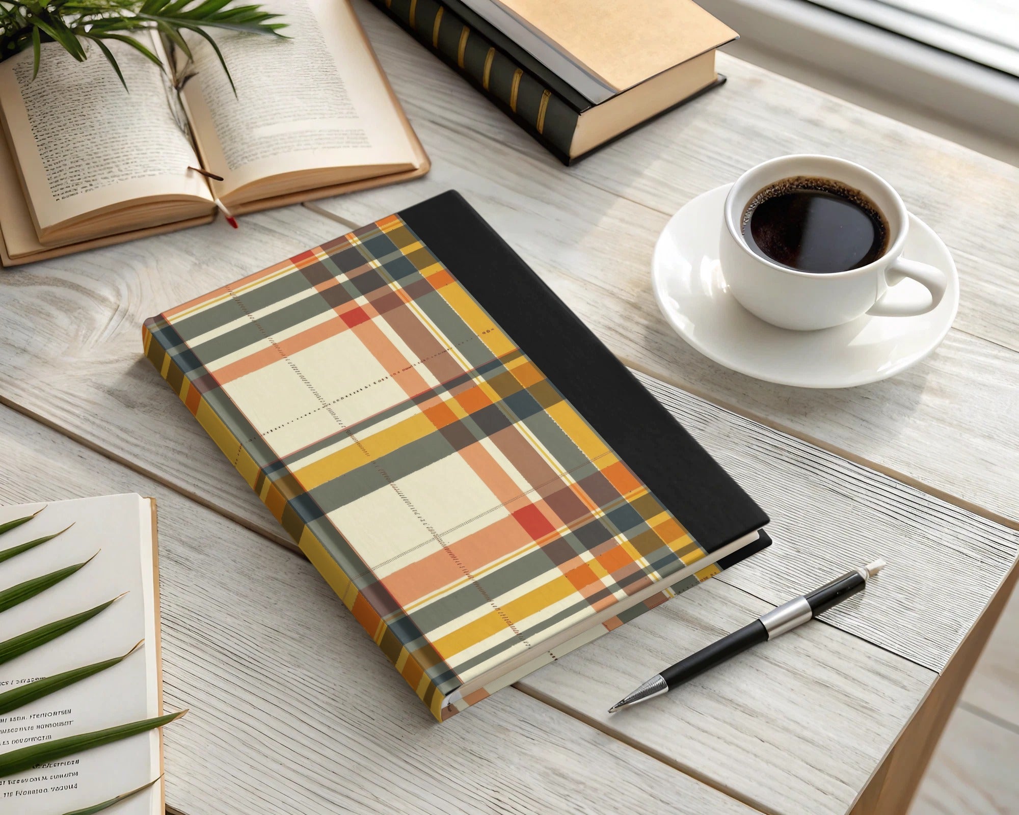 Classic Plaid Design Hardcover Journal Notebook