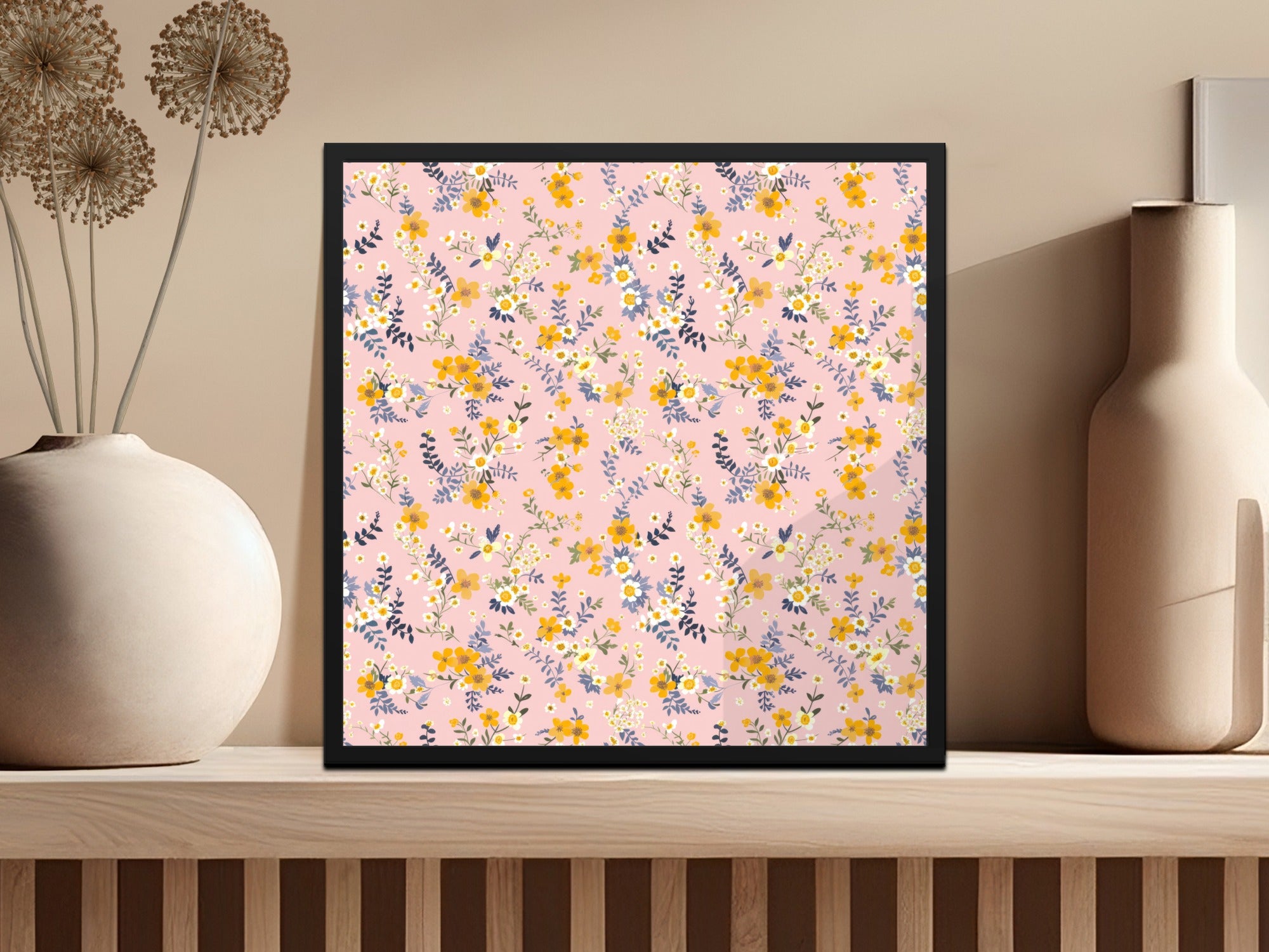 Floral Pattern Art Print for Home Decoration Wall Decor