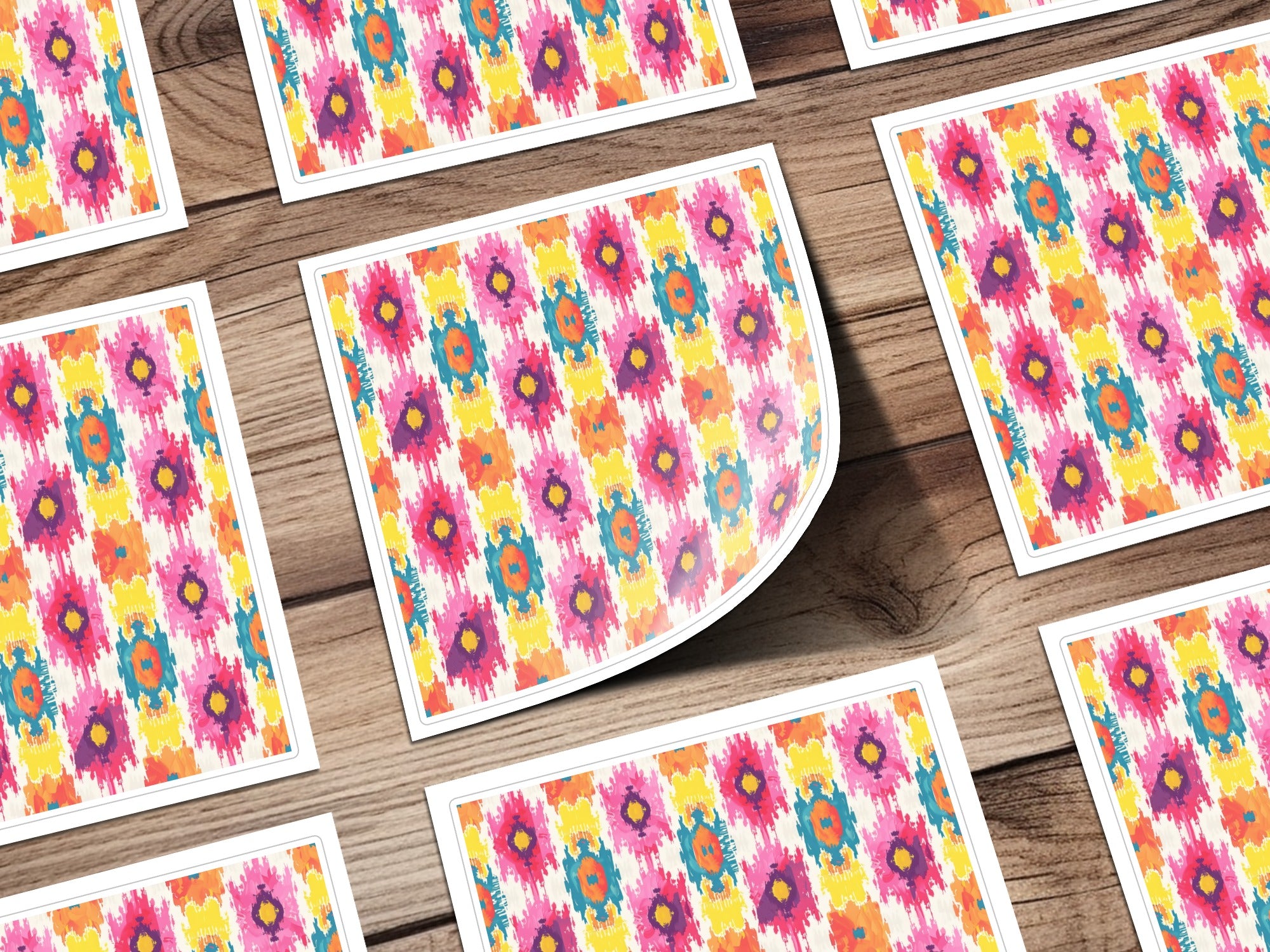Bright Floral Patterned Note Cards Set For Any Occasion