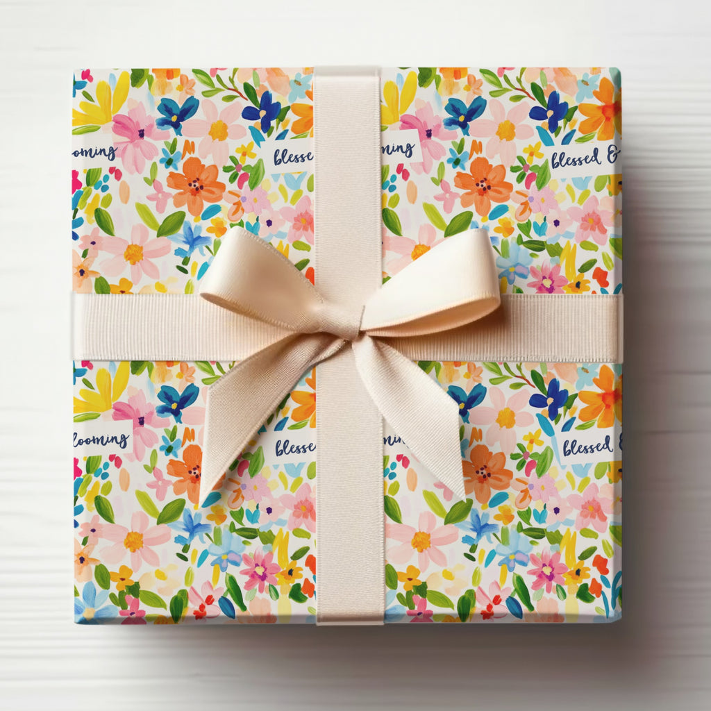 Blessed & Blooming Floral Wrapped Gift Box