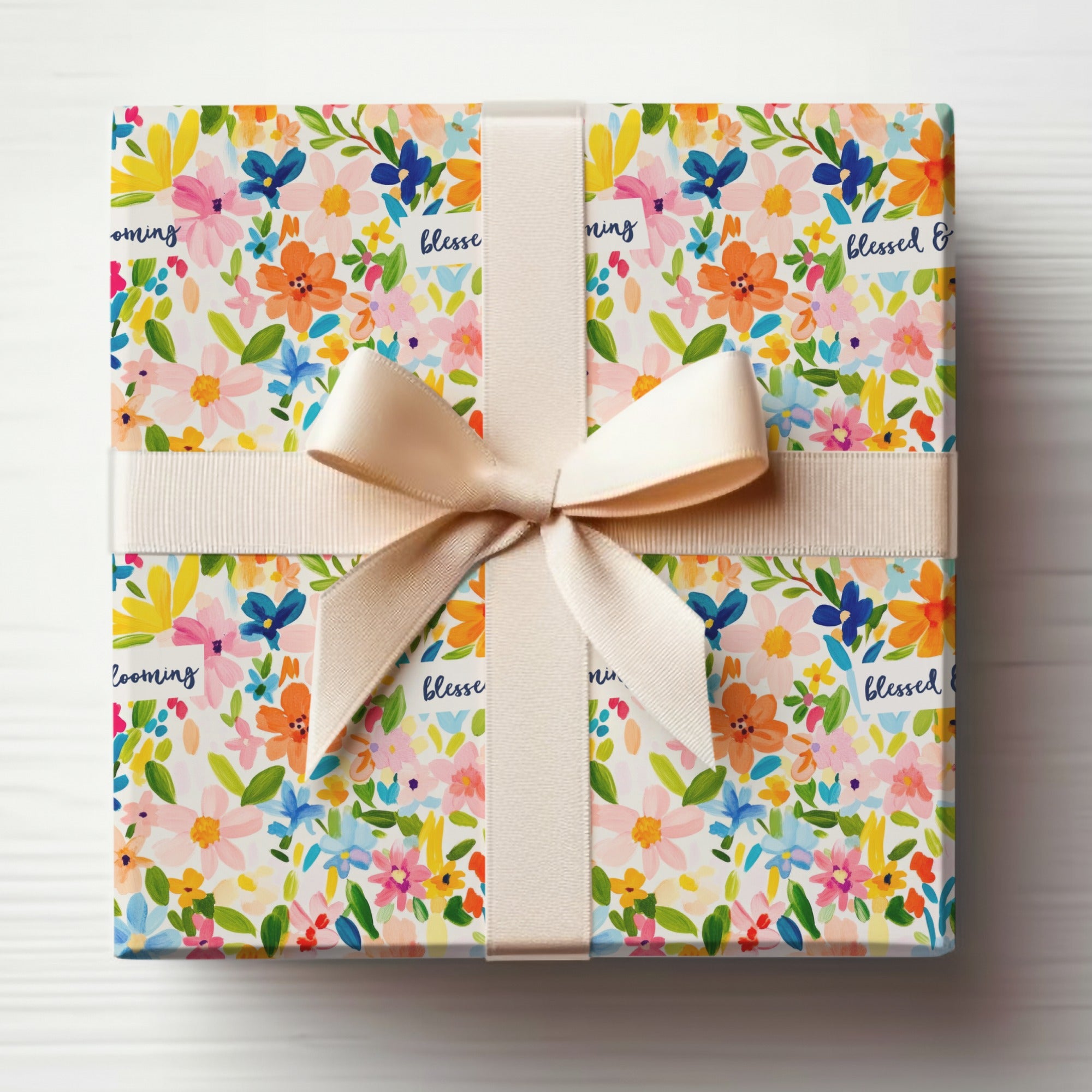 Blessed & Blooming Floral Wrapped Gift Box
