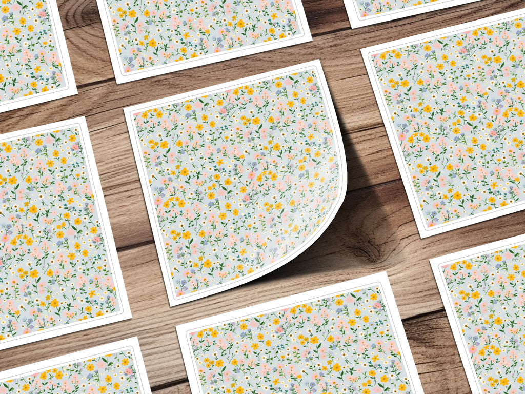 Colorful Floral Pattern Decorative Sheets Product