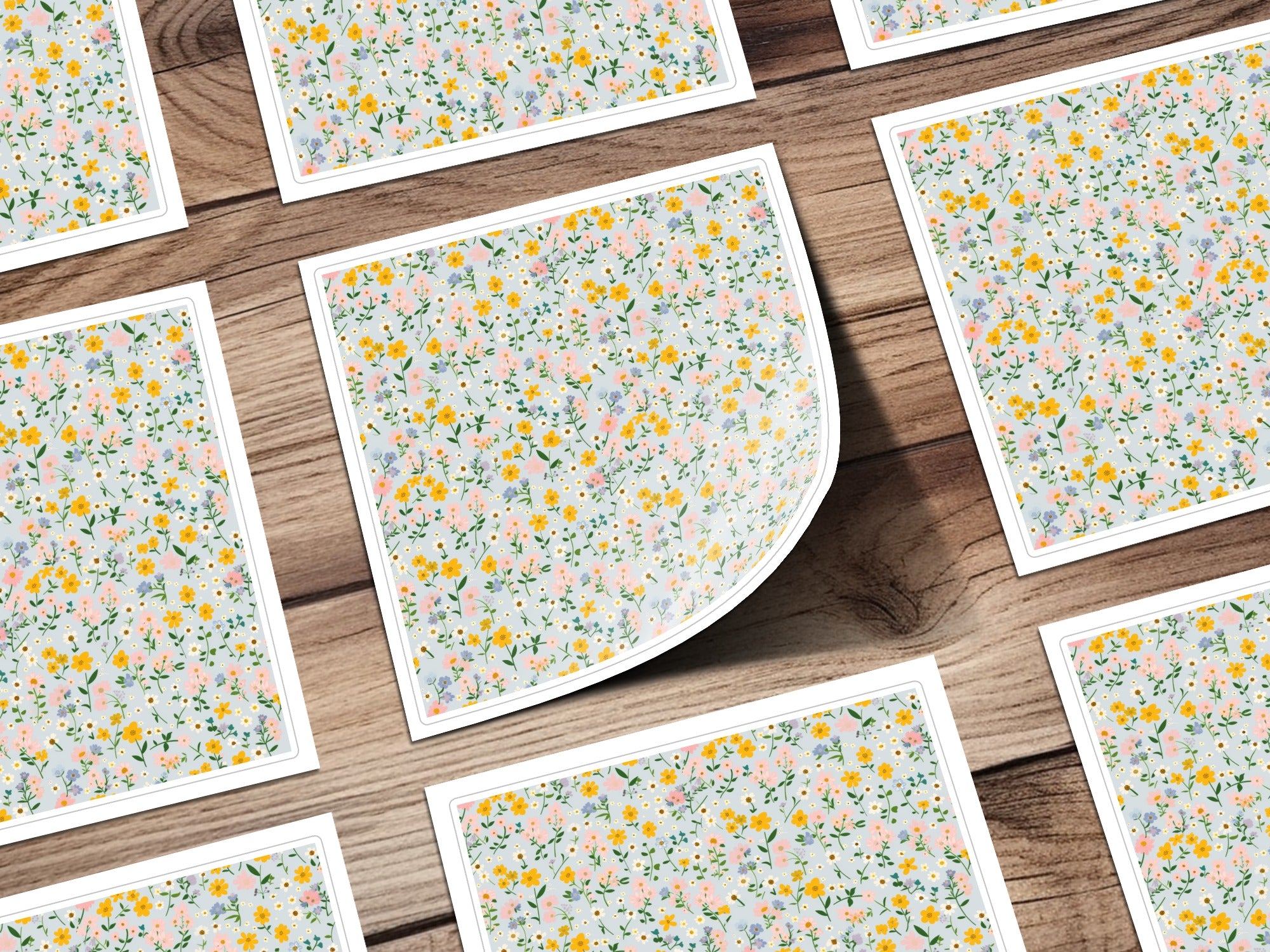 Colorful Floral Pattern Decorative Sheets Product