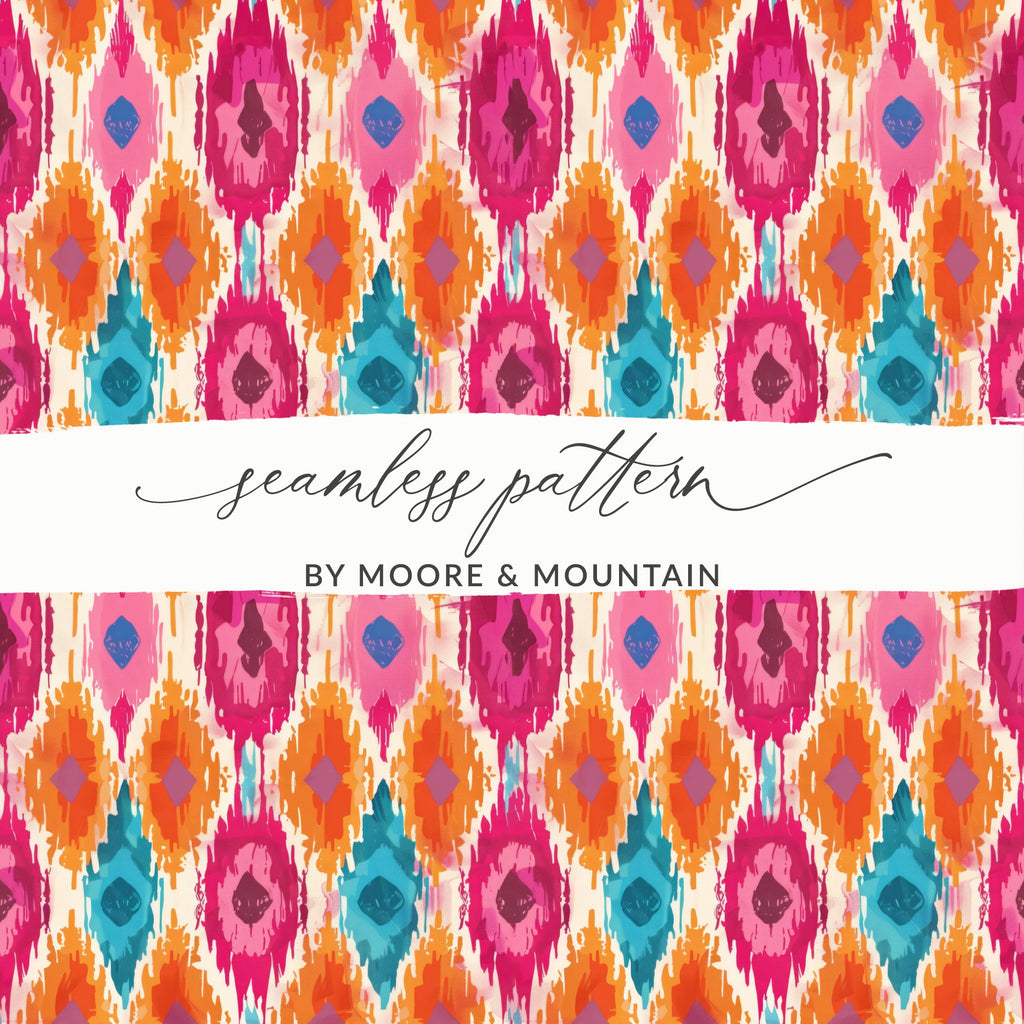Vibrant Geometric Seamless Pattern by Moore & Mountain