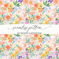 Colorful Floral Seamless Pattern by Moore & Mountain
