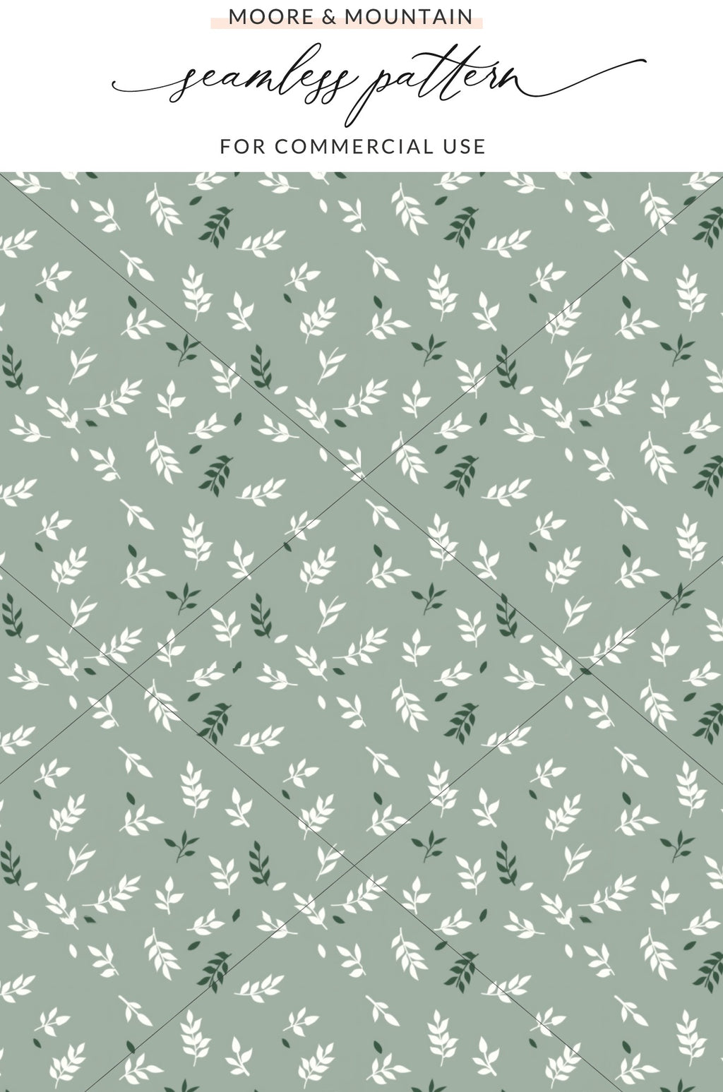 Moore & Mountain Seamless Pattern For Commercial Use Design
