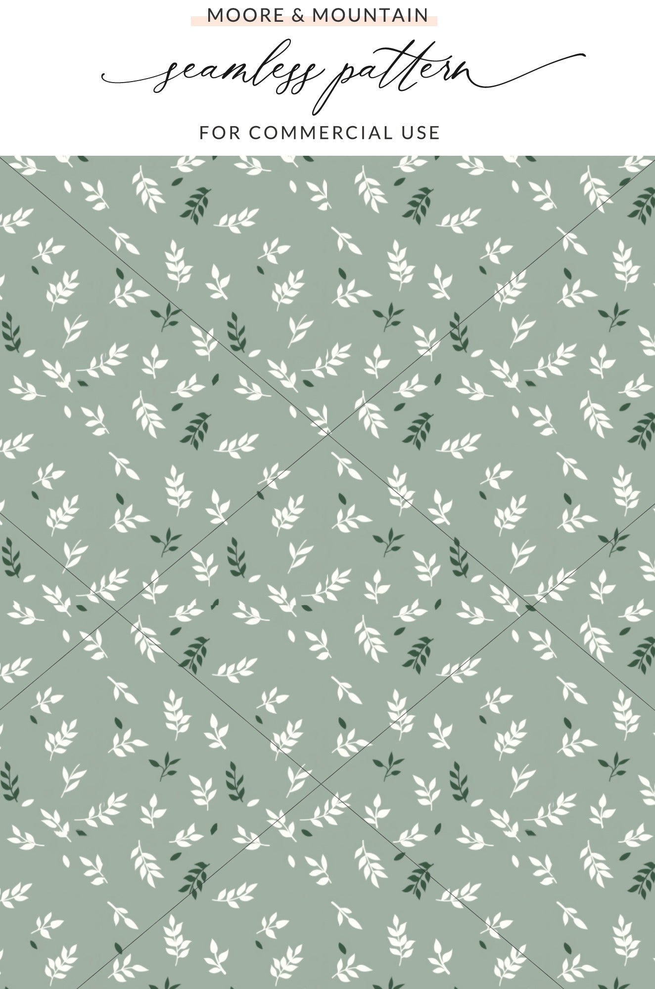 Moore & Mountain Seamless Pattern For Commercial Use Design