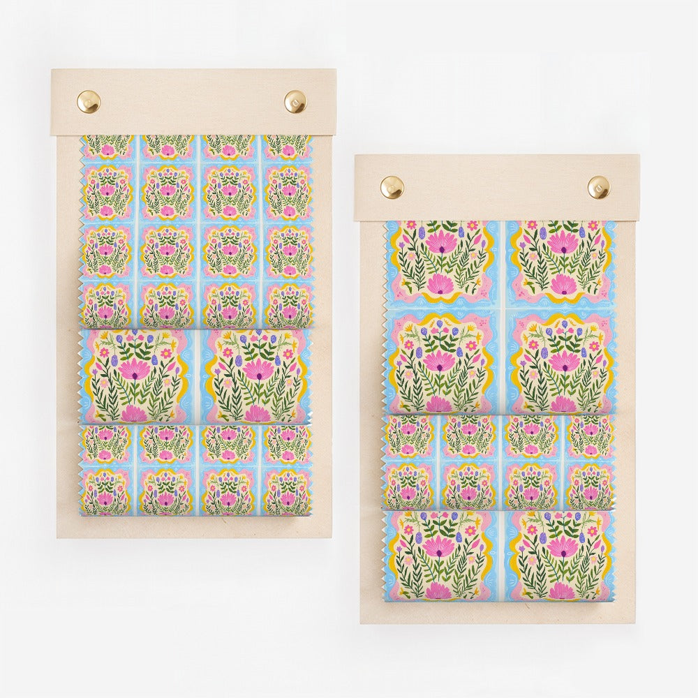 Bright Floral Pattern Home Decor Fabric Strip
