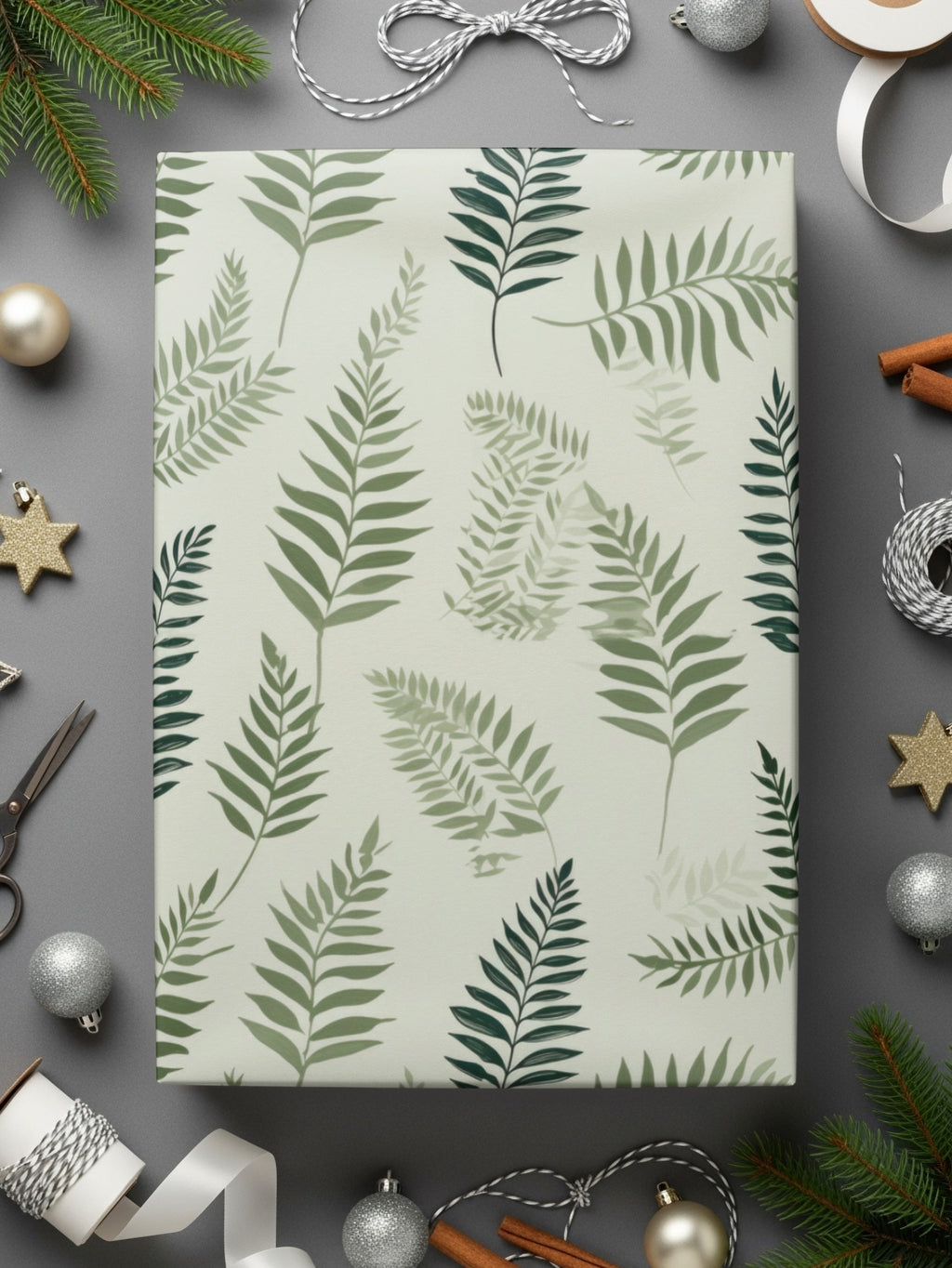 Fern Leaf Patterned Wrapping Paper for All Occasions