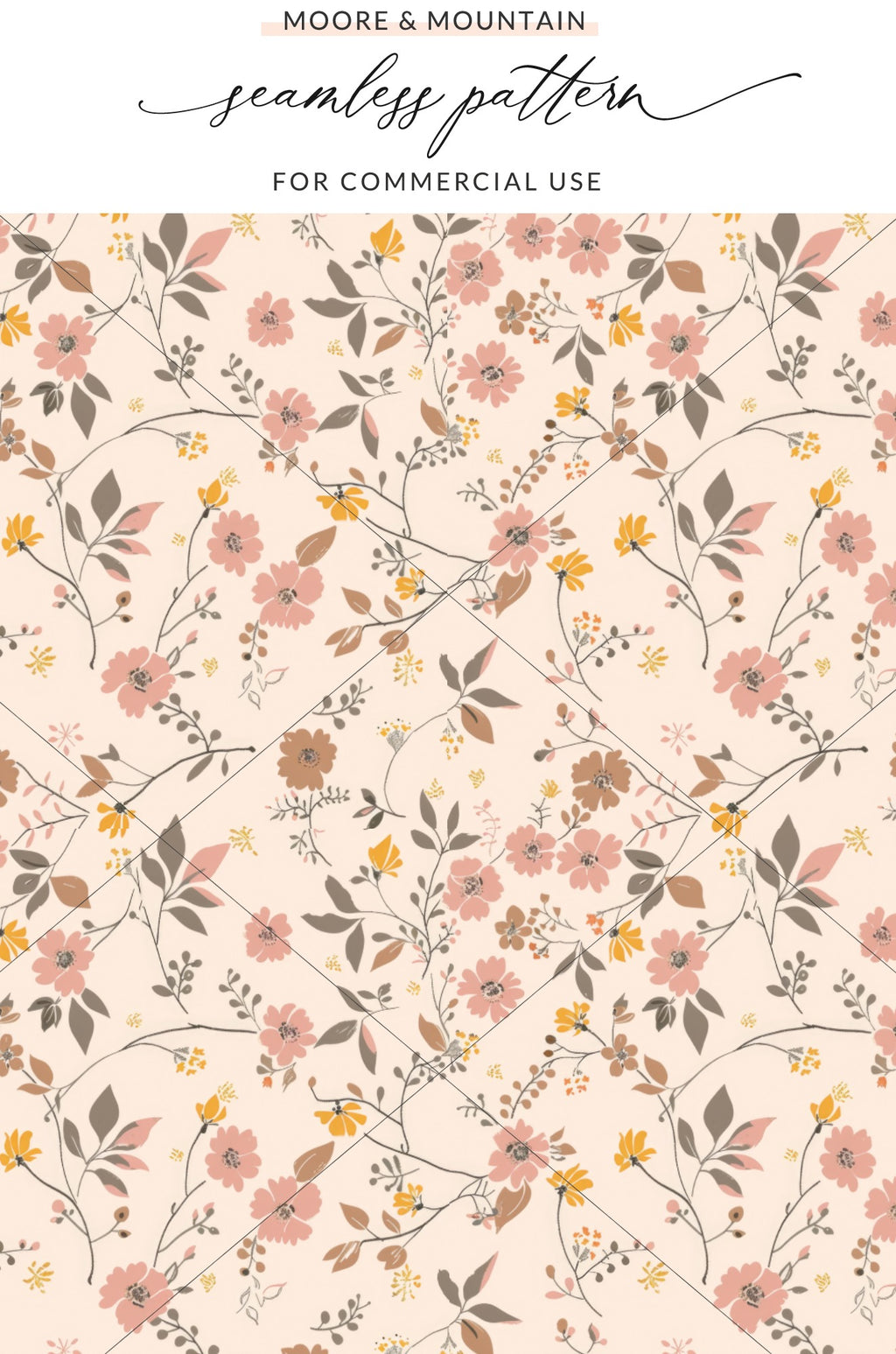 Floral Seamless Pattern for Commercial Use Design