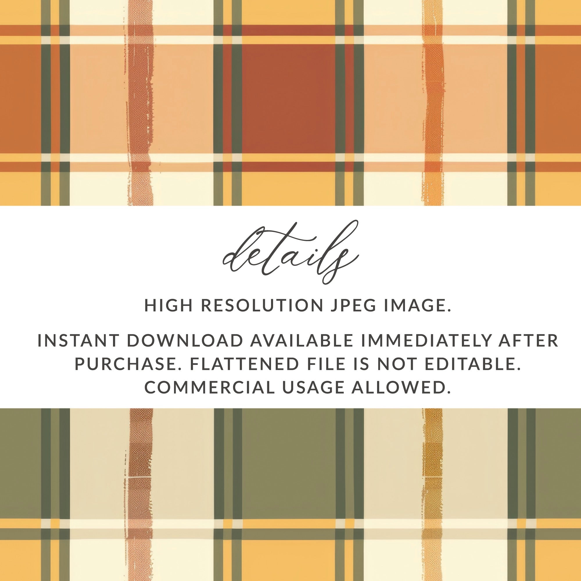 High Resolution Plaid Pattern Instant Download Image
