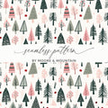 Colorful Seamless Tree Pattern by Moore & Mountain