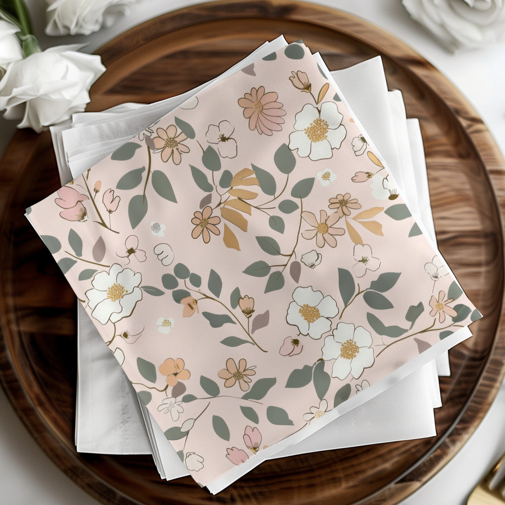 Elegant Floral Print Cloth Perfect for Gifts Home Decor