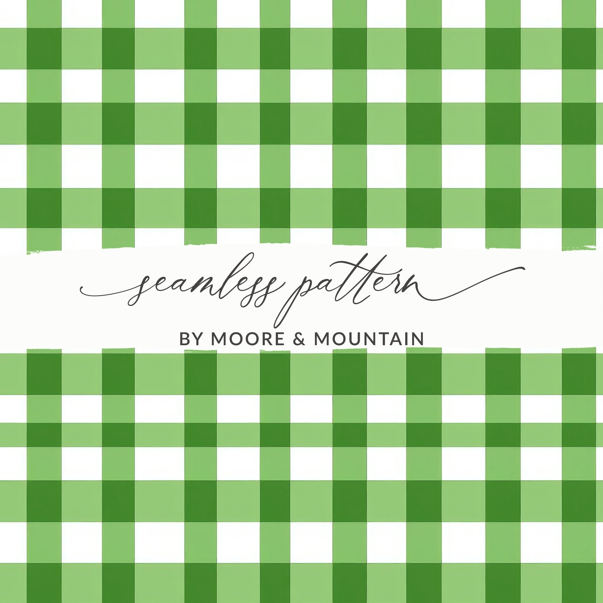 Green and White Checkered Seamless Pattern Design
