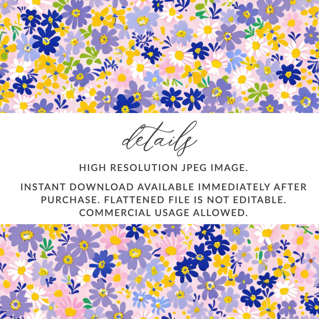 Colorful Floral Digital Download High Resolution Image