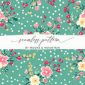 Floral Polka Dots Seamless Pattern by Moore and Mountain