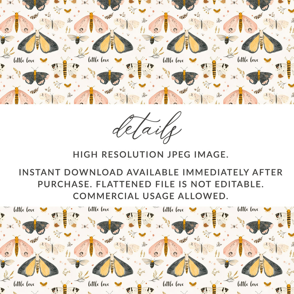 High Resolution Butterfly and Moth Pattern JPEG Image