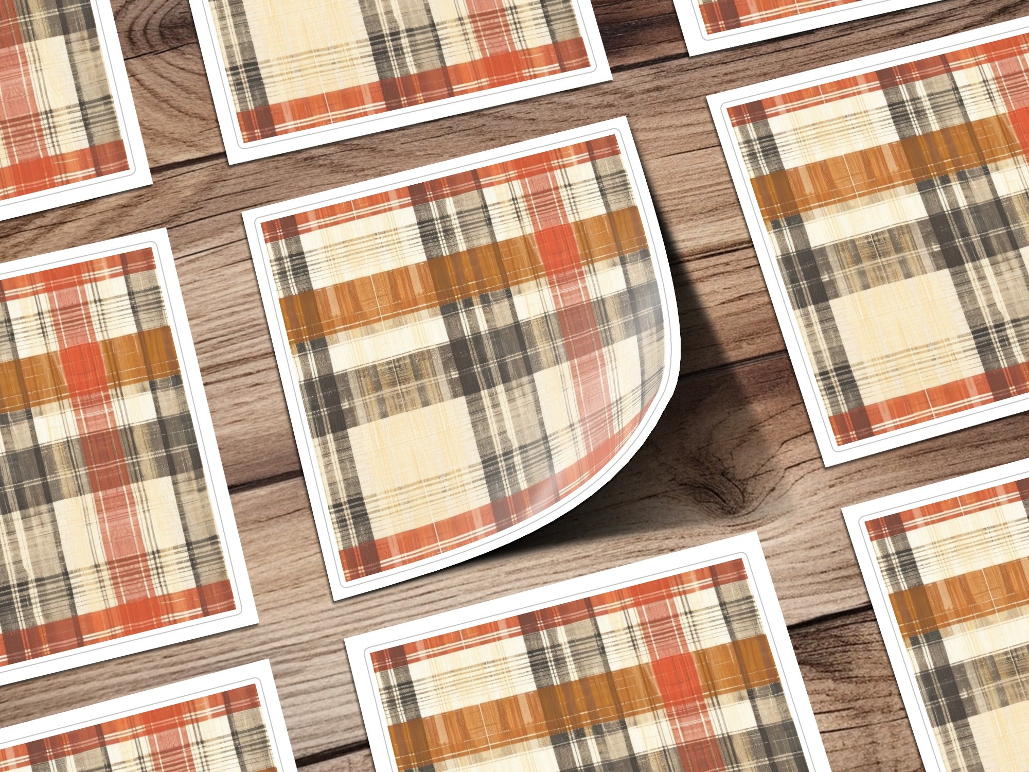 Classic Plaid Pattern Design for Home Decor Poster