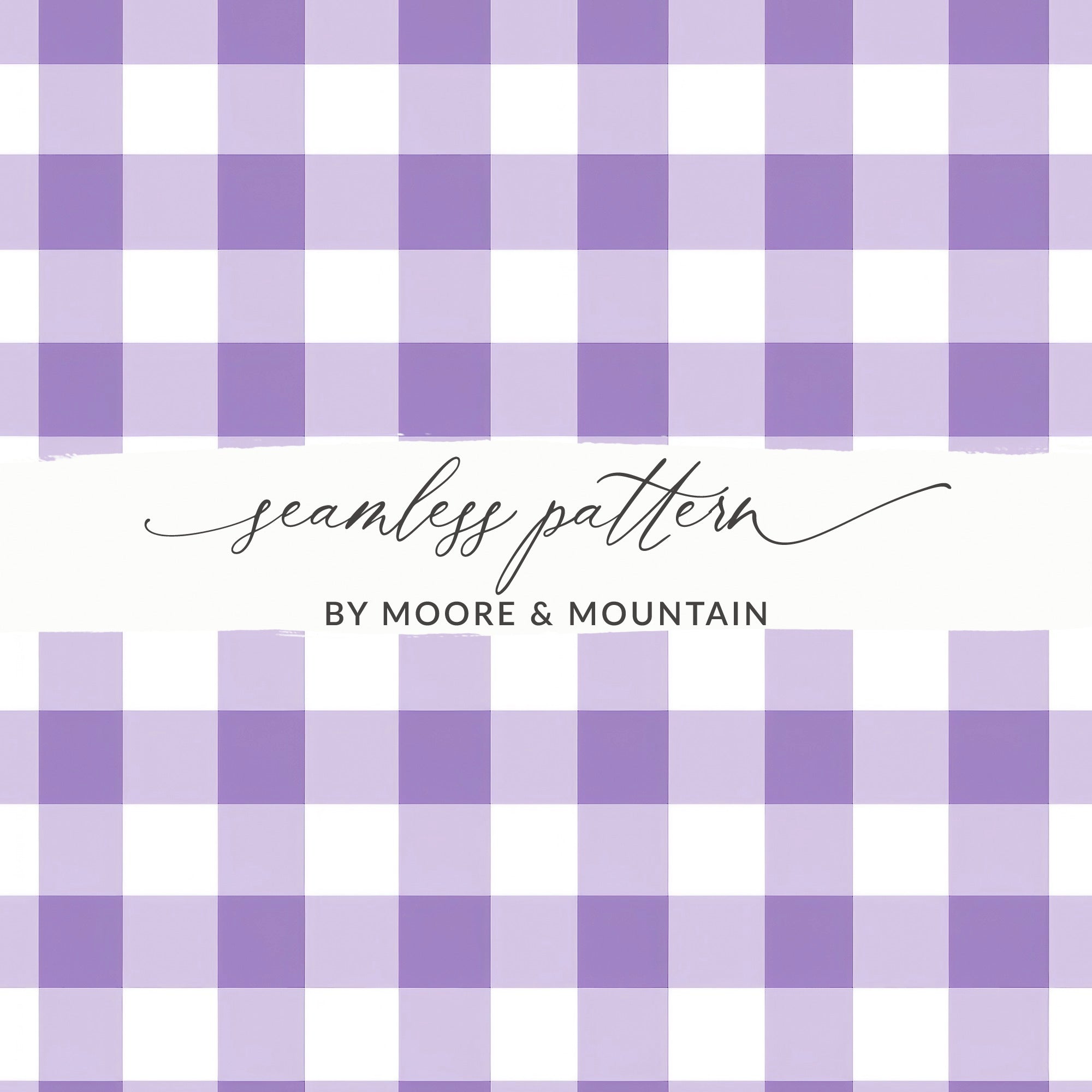 Purple and White Checkered Seamless Pattern Design