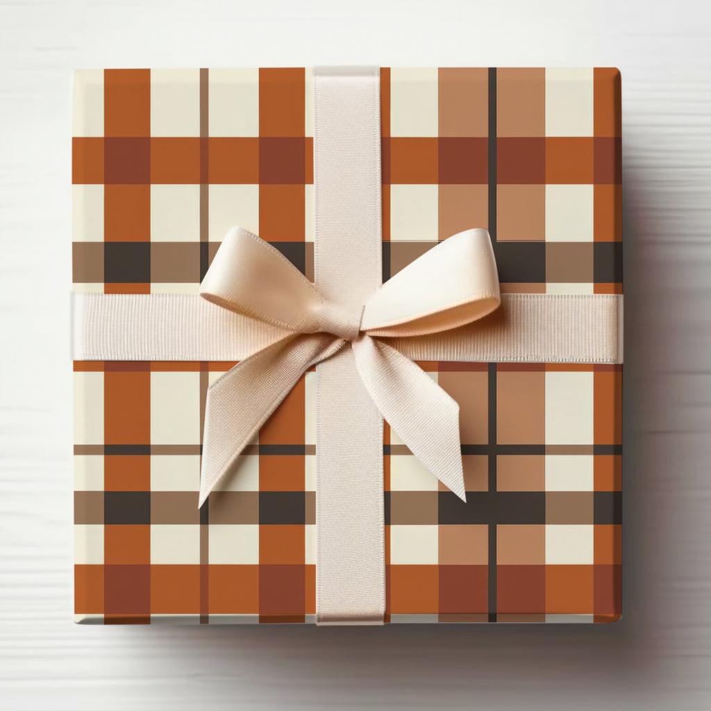 Elegant Plaid Gift Box with Bow Perfect for Any Occasion