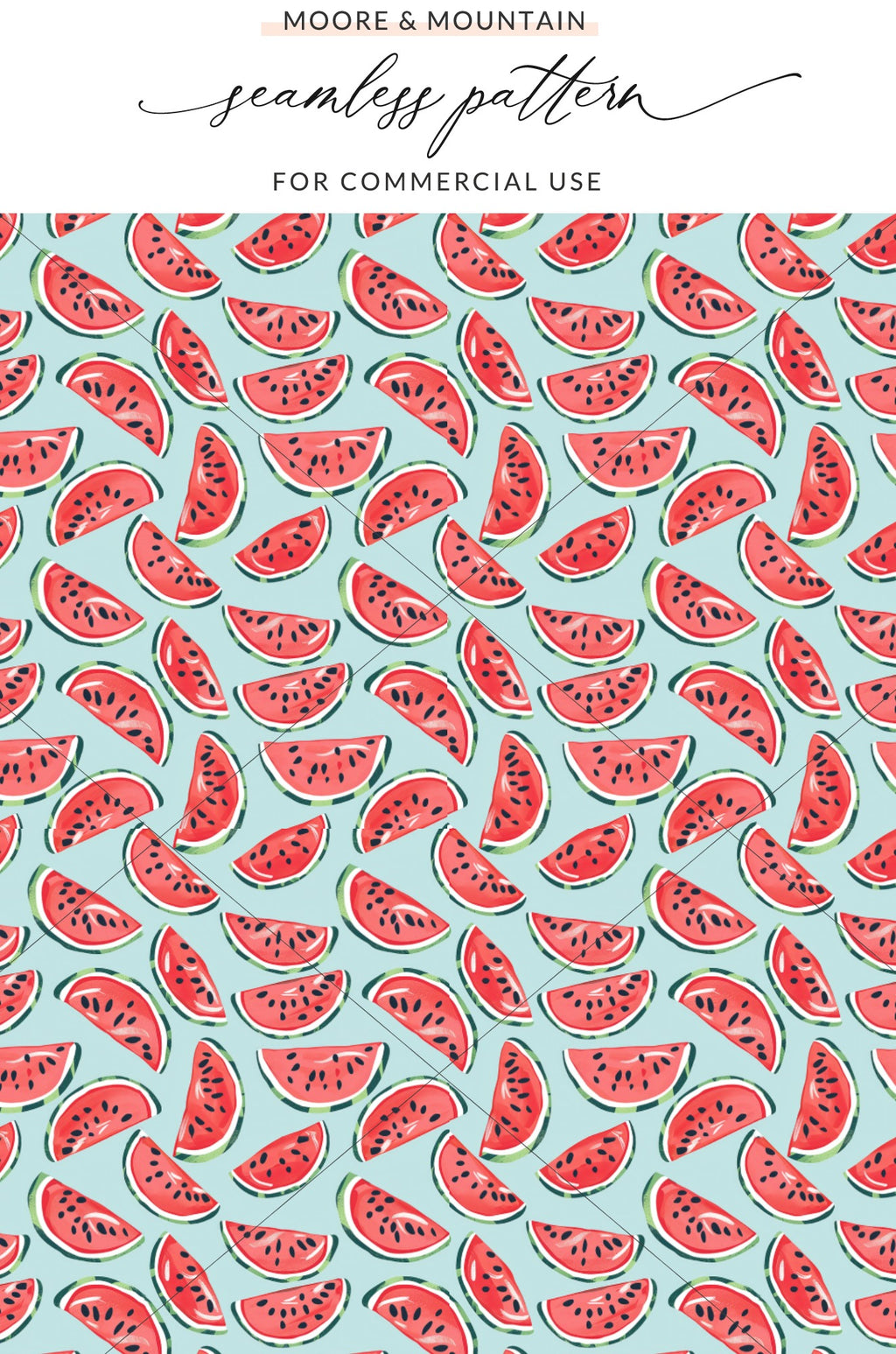 Watermelon Seamless Pattern for Commercial Use Product