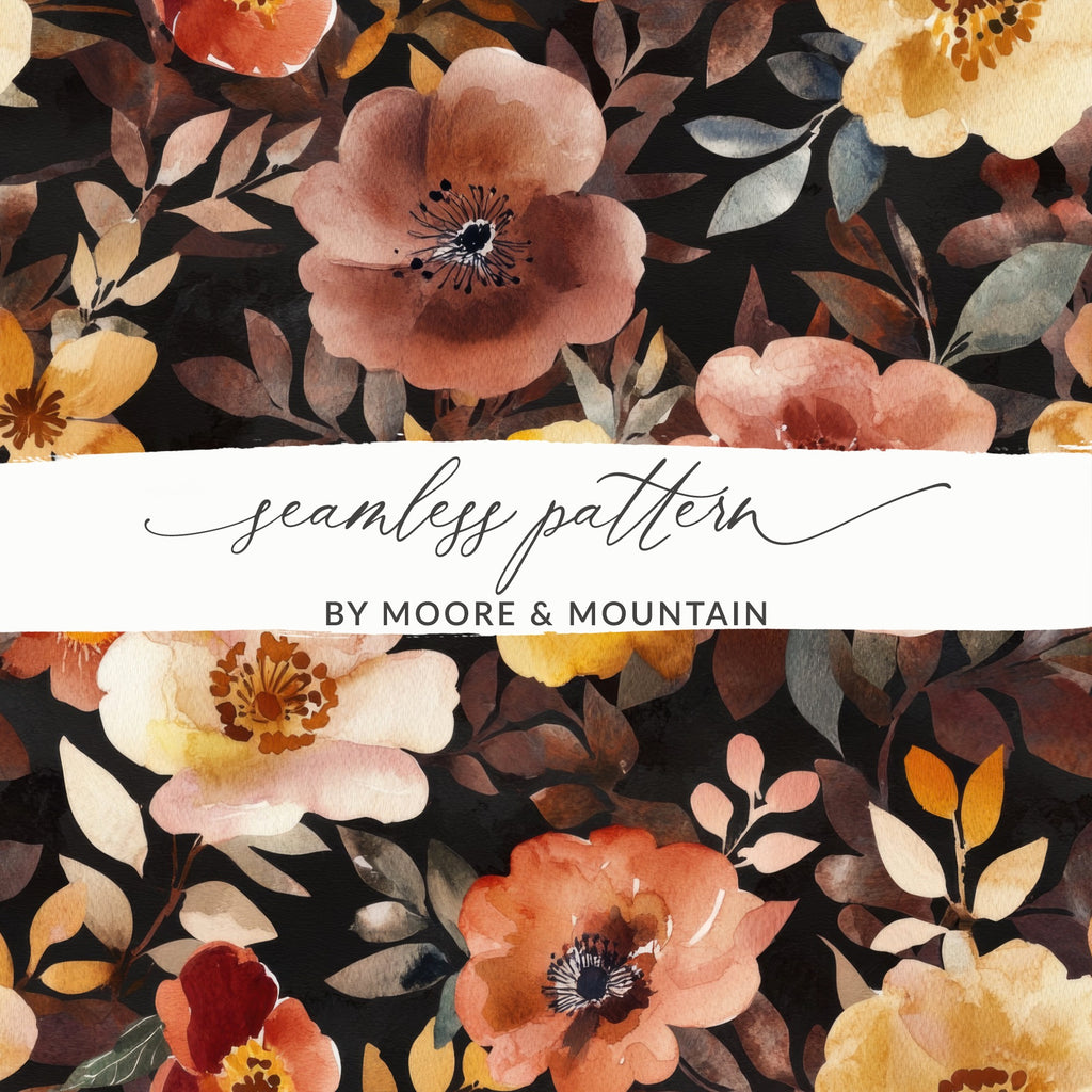 Seamless Pattern by Moore & Mountain floral design