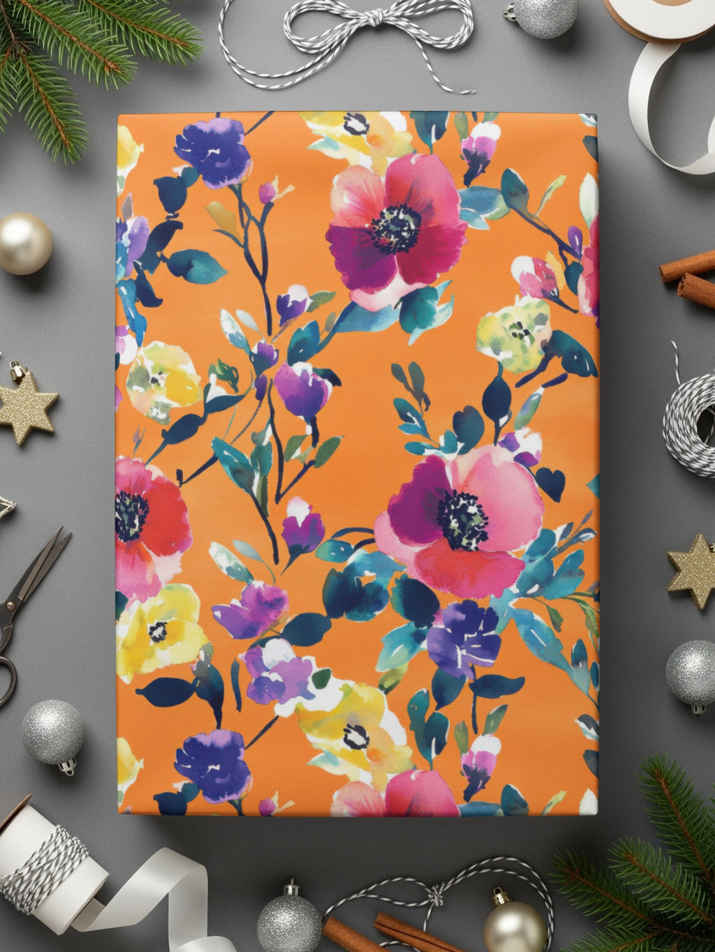 Bright and Bold Floral Gift Wrapping Paper for All Occasions