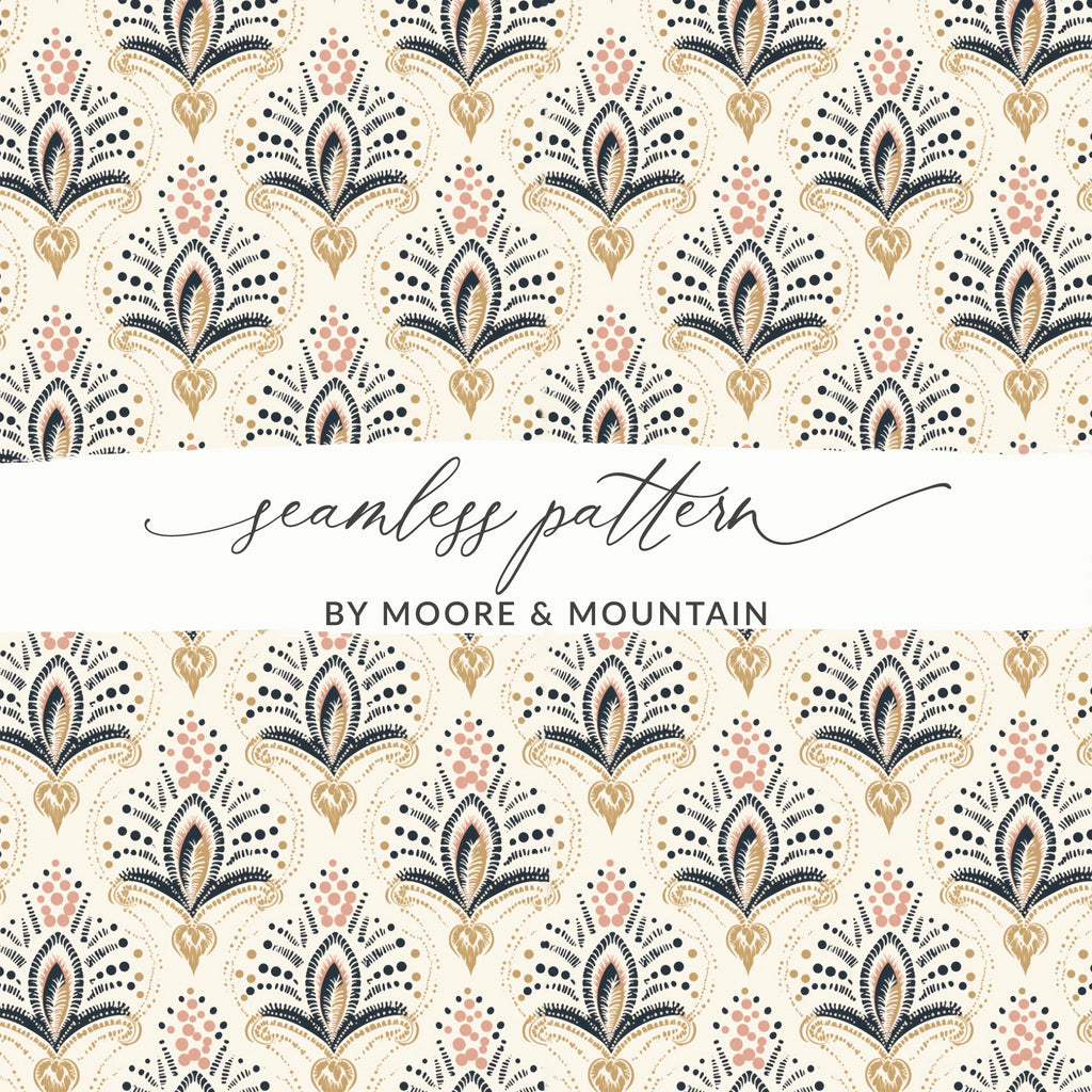 Elegant Seamless Pattern by Moore and Mountain Design