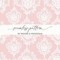 Elegant Pink and White Lace Seamless Pattern Design