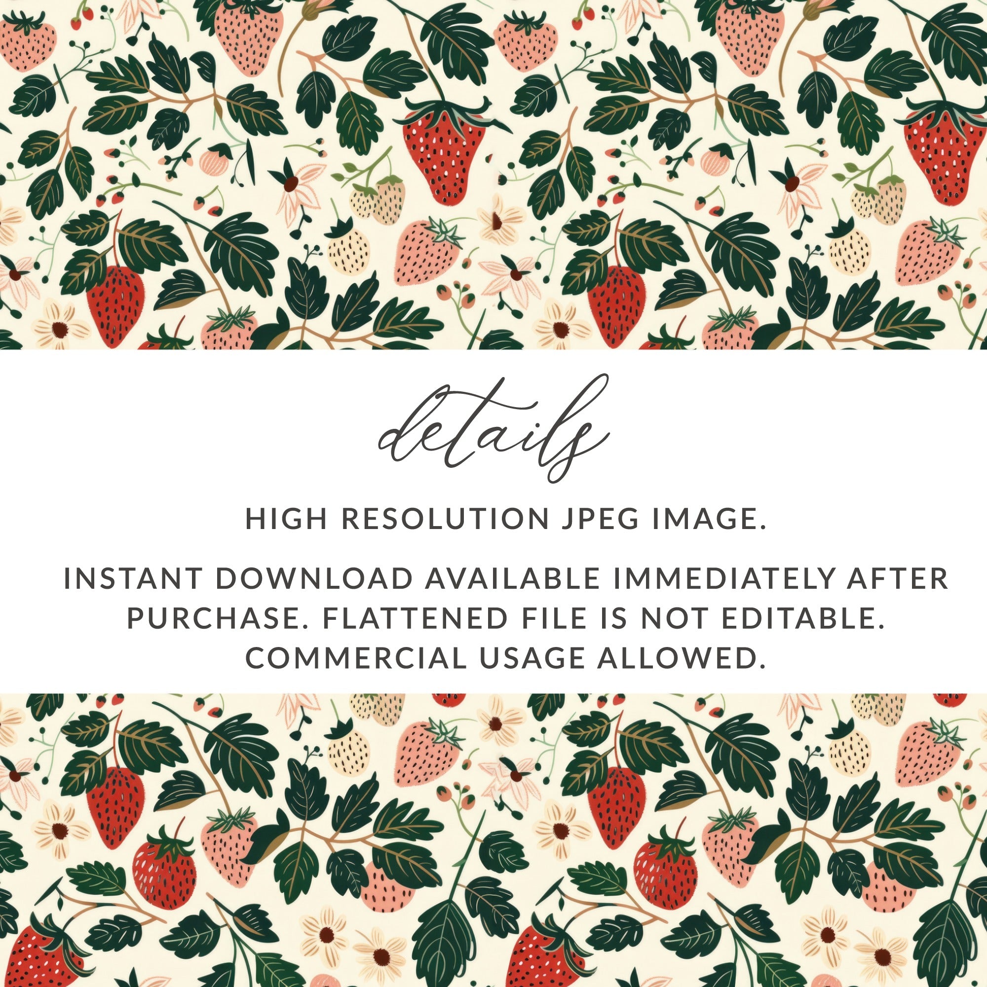 Instant Download High Resolution Strawberry Image