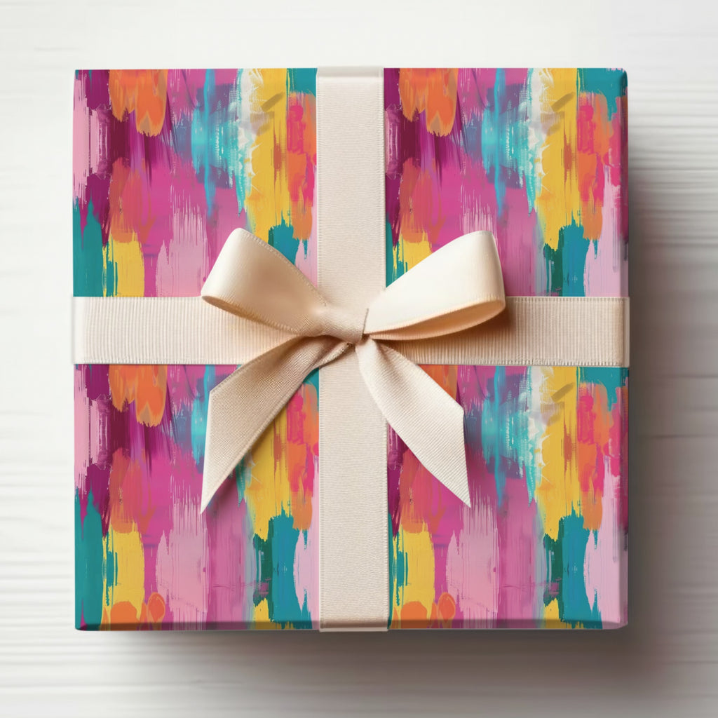 Vibrant Colorful Abstract Design Gift Wrapping Paper