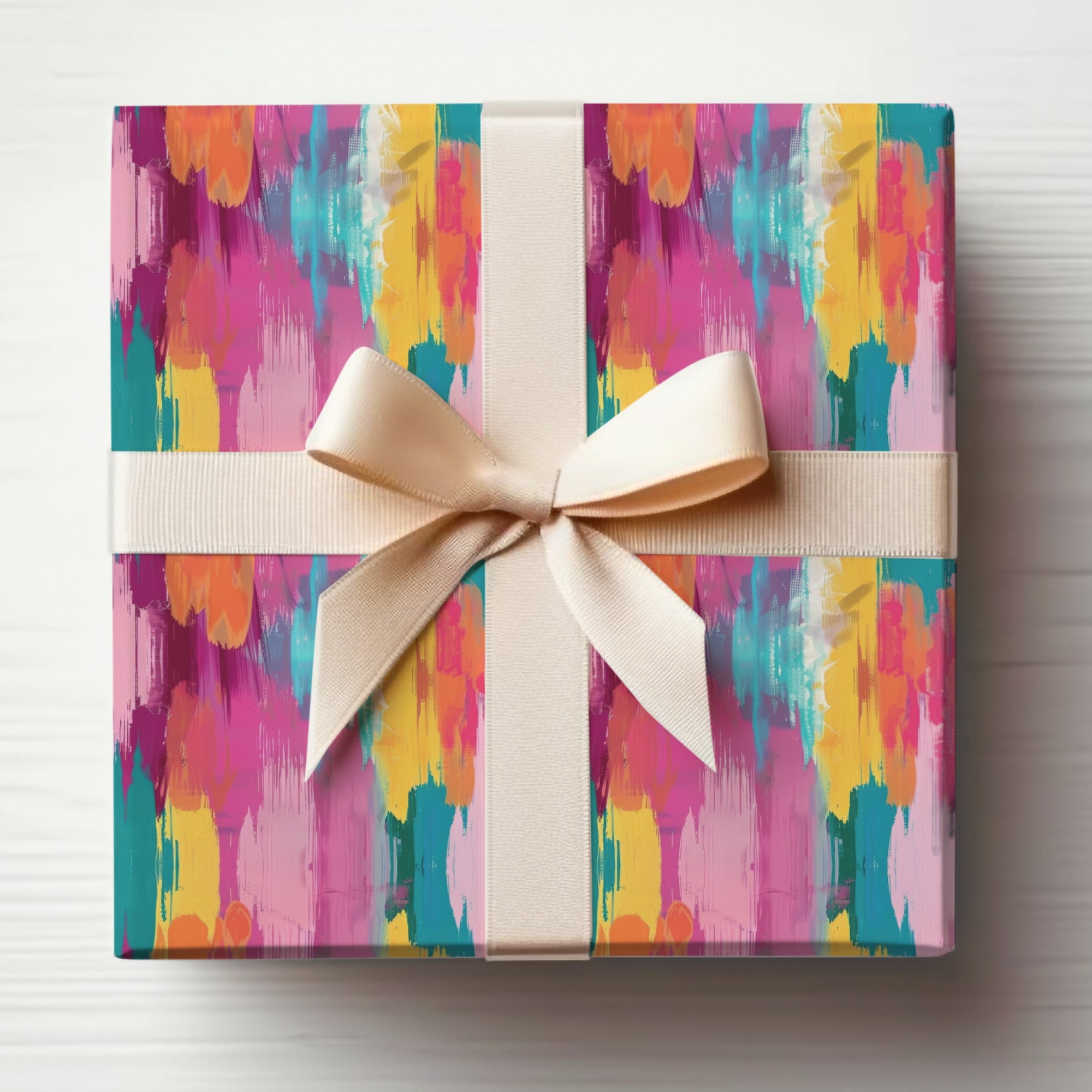 Vibrant Colorful Abstract Design Gift Wrapping Paper