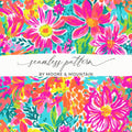 Bright Floral Seamless Pattern by Moore & Mountain