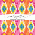 Vibrant Ikat Seamless Pattern by Moore & Mountain