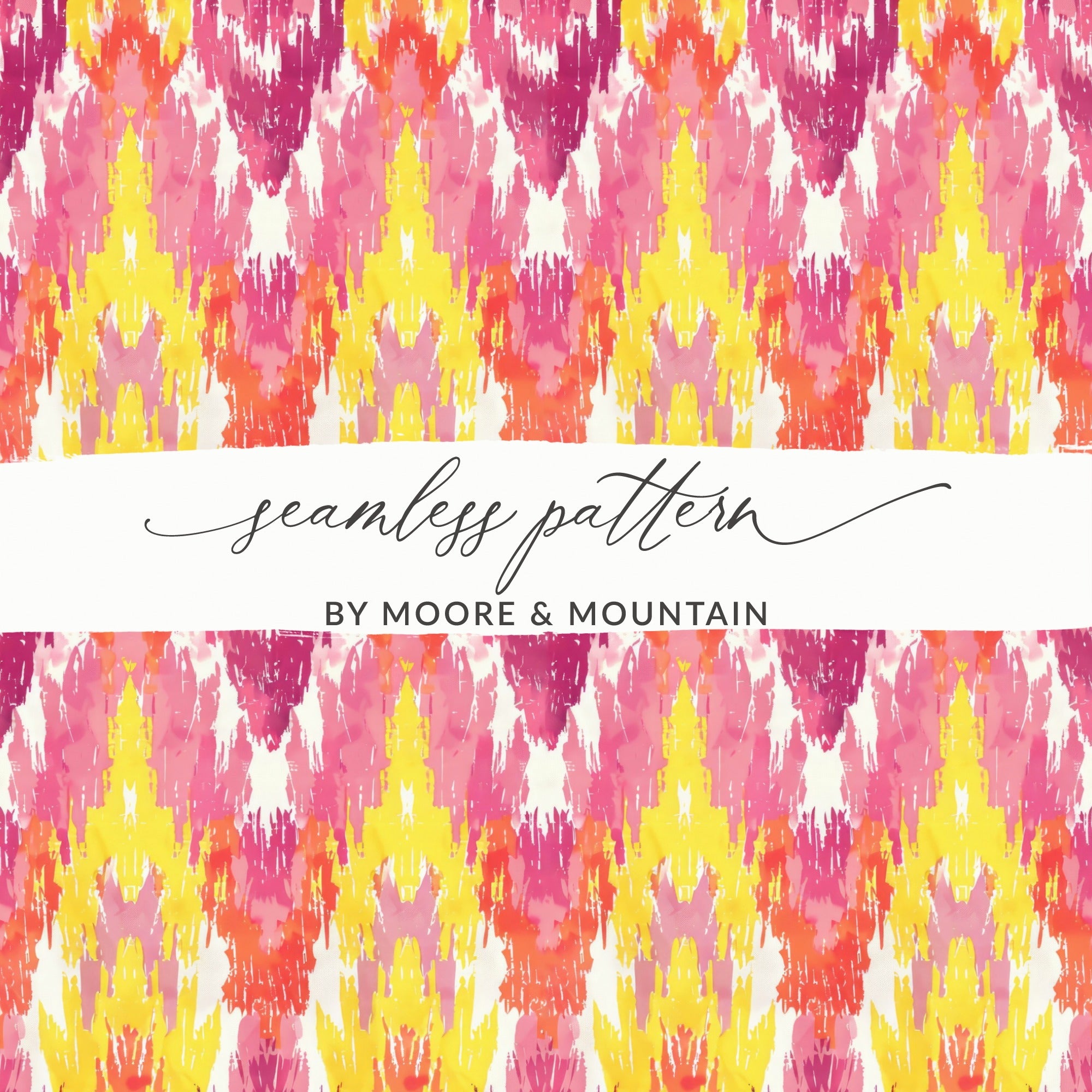 Vibrant Abstract Seamless Pattern by Moore & Mountain Design