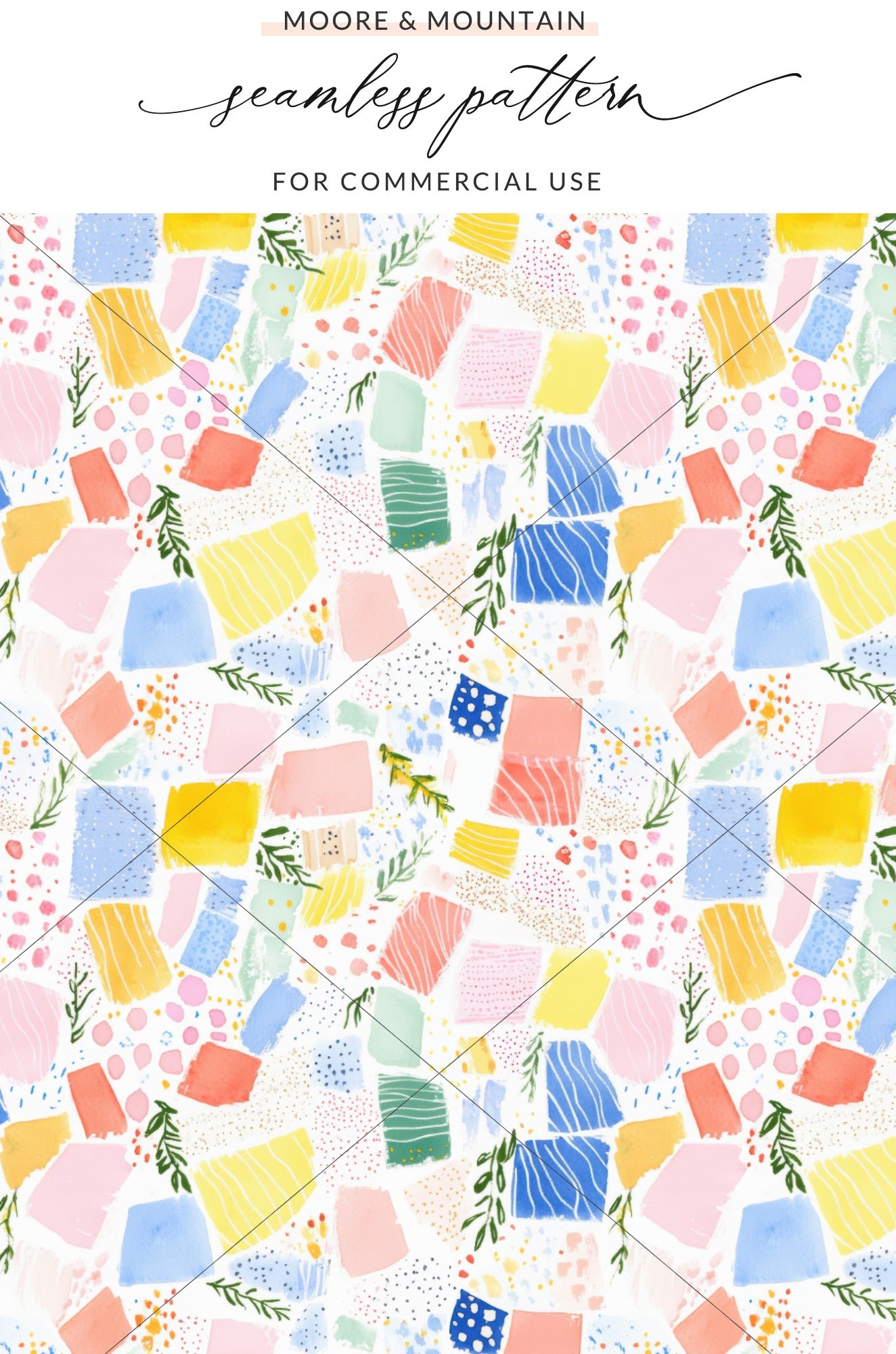 Vibrant Abstract Seamless Pattern Commercial Use Product