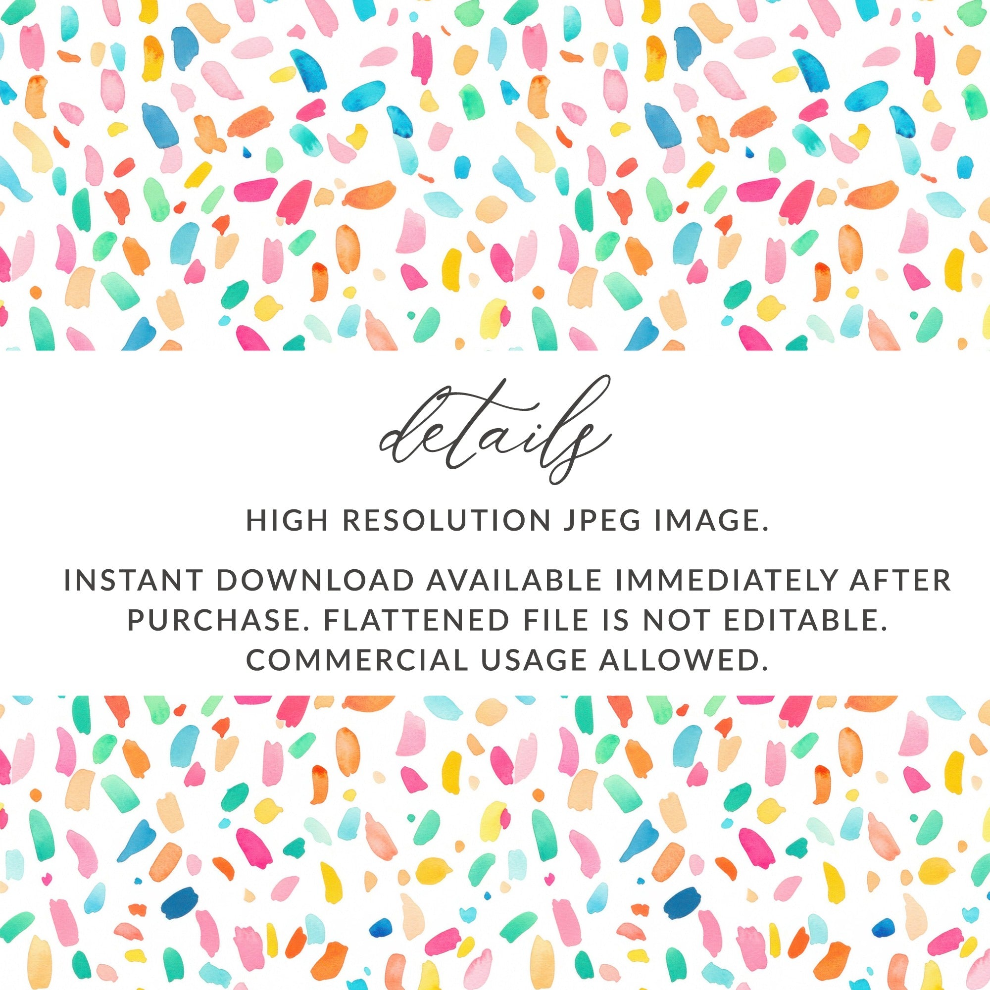 High Resolution Confetti Pattern Downloadable Image