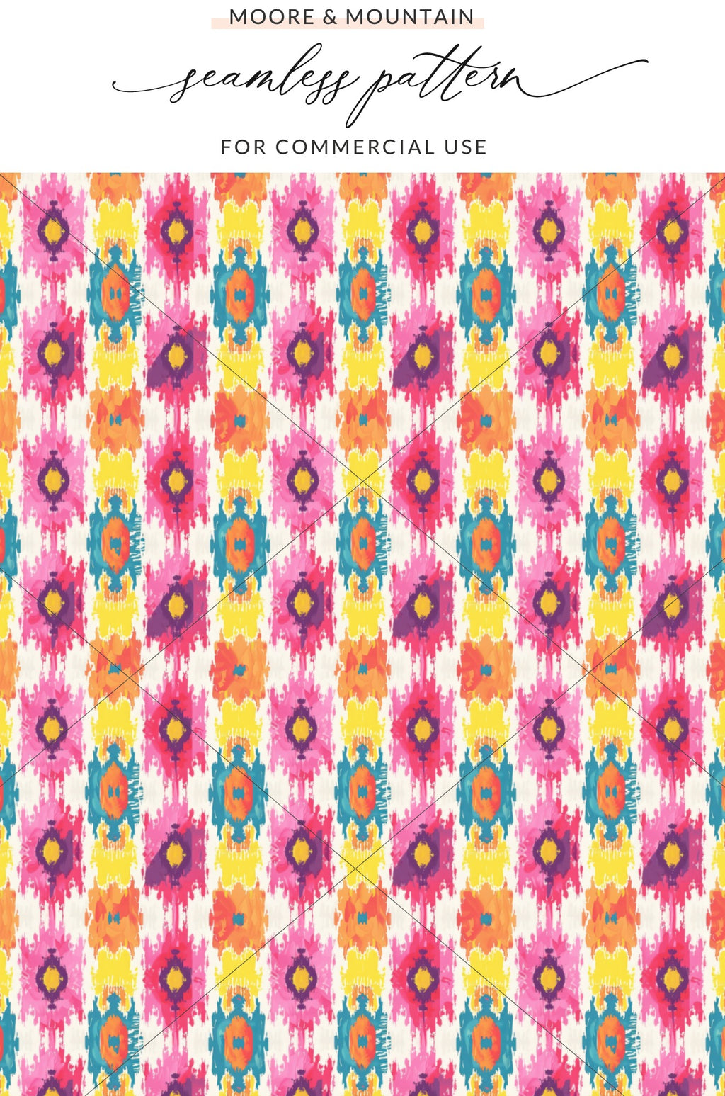 Vibrant Abstract Seamless Pattern for Commercial Use