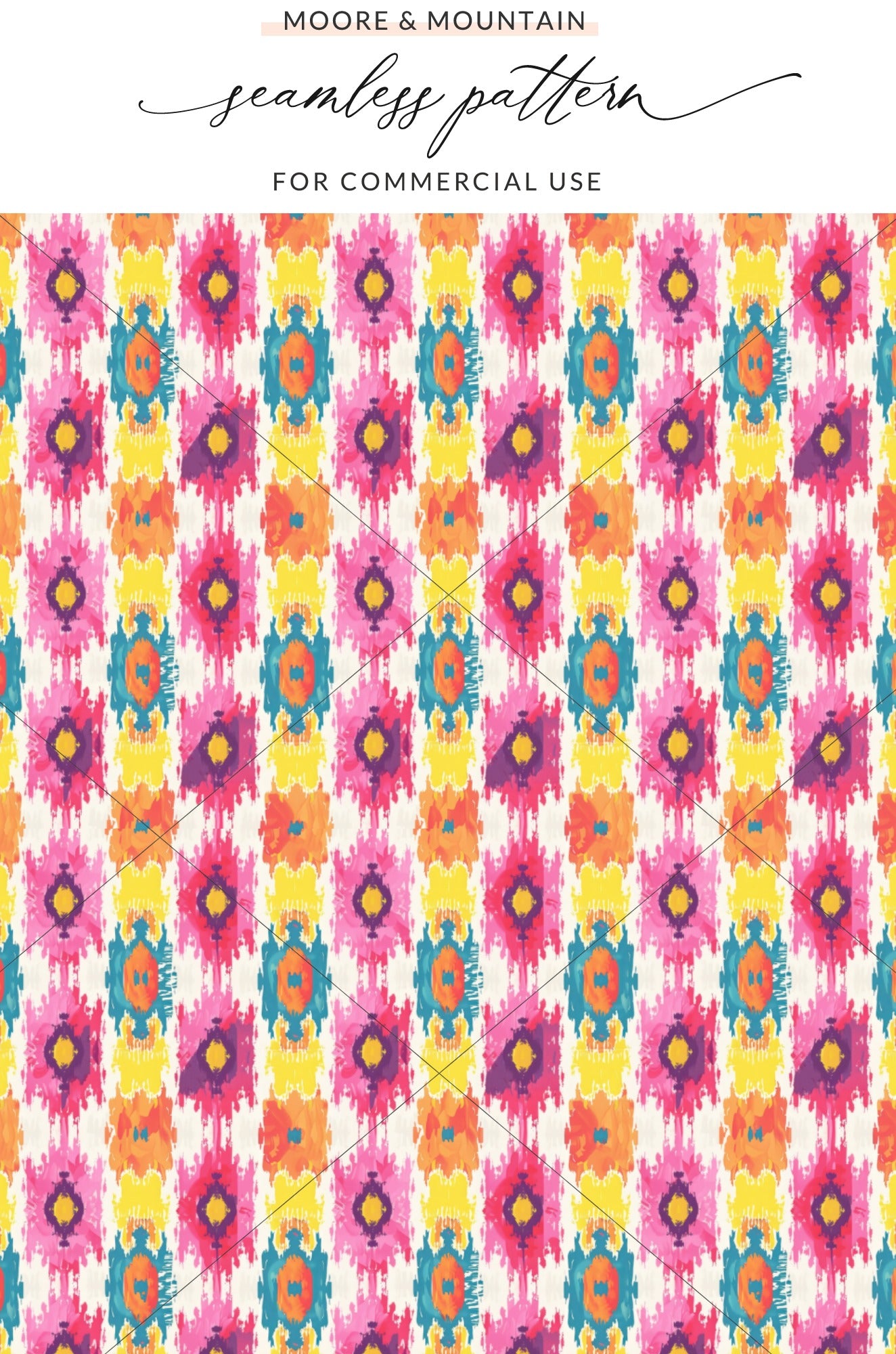 Vibrant Abstract Seamless Pattern for Commercial Use