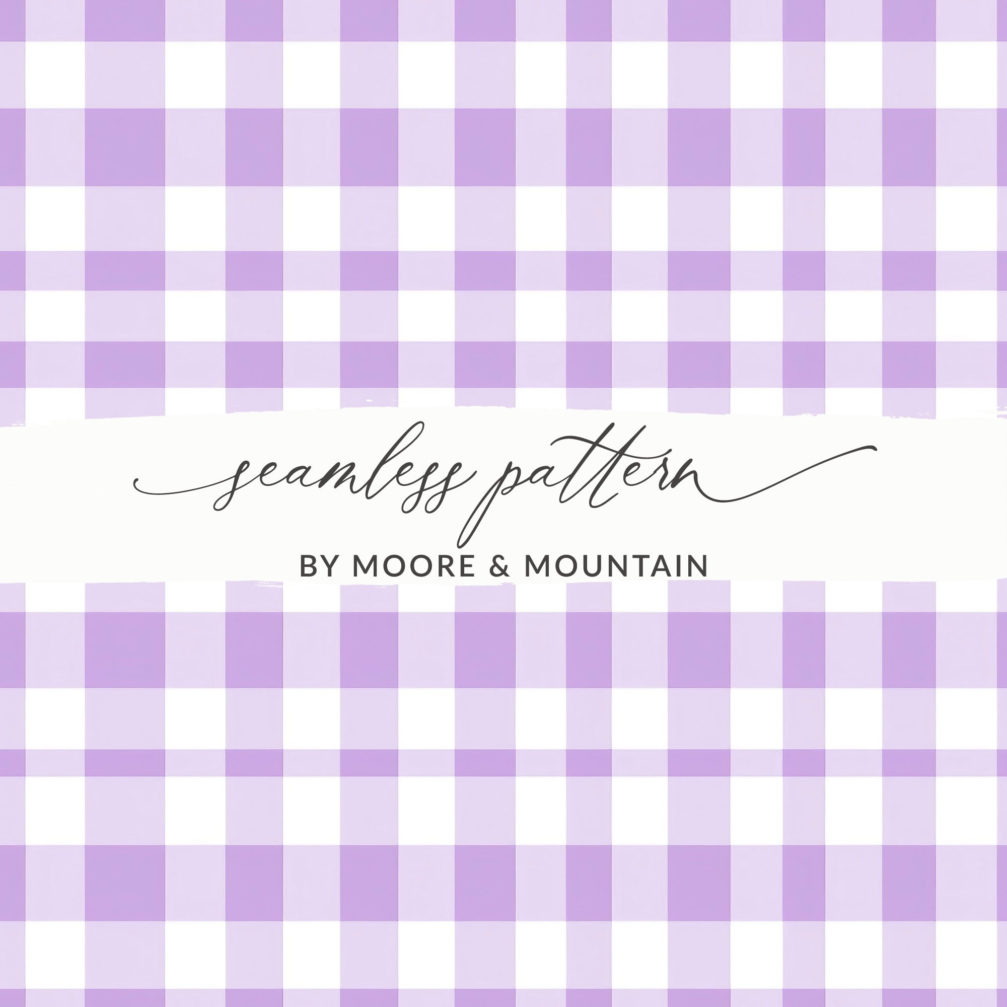 Purple and White Checked Seamless Pattern Design