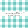Aqua and White Plaid Checkered Seamless Pattern Design