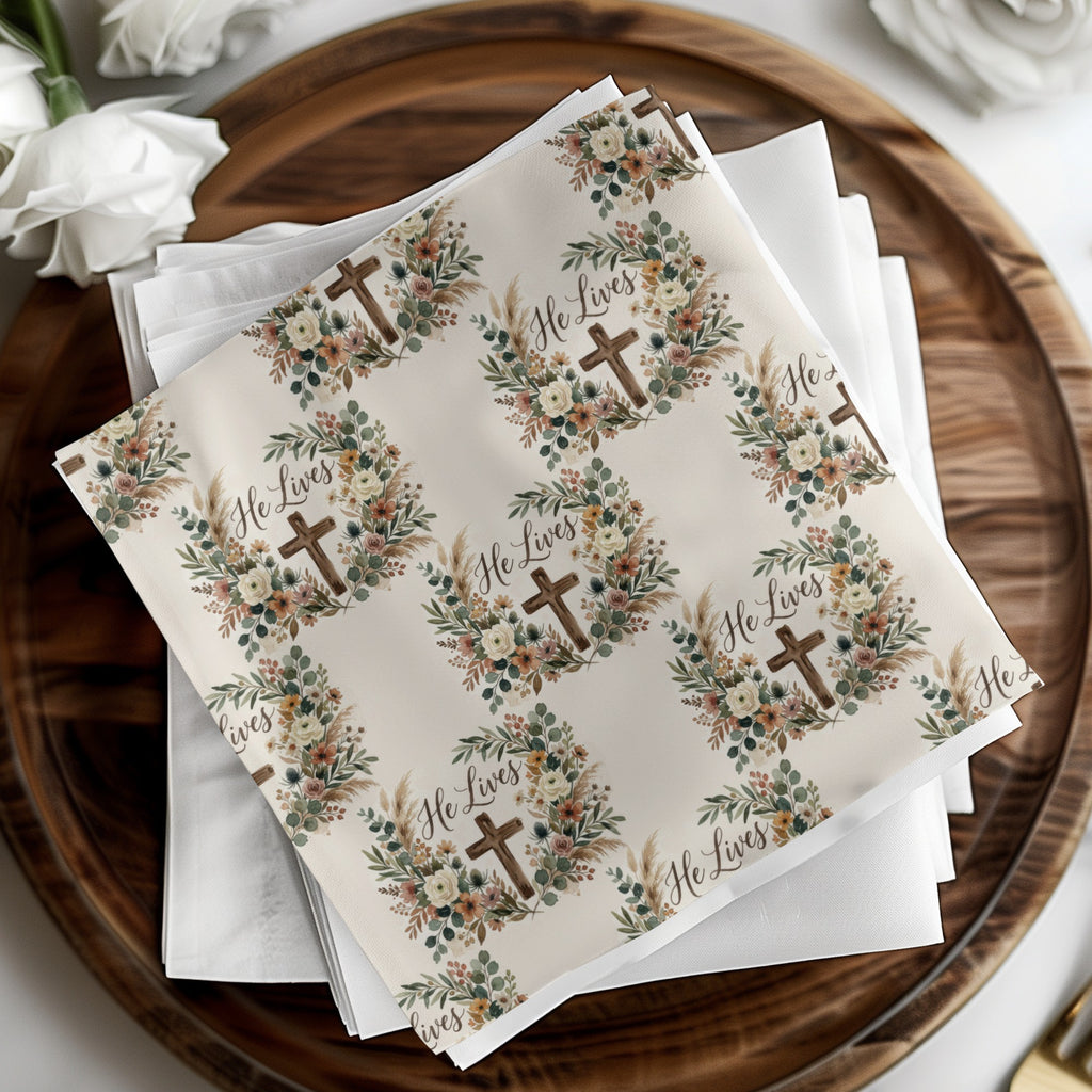 He Lives Cross Floral Wreath Pattern Religious Design product type
Christian
Easter
Resurrection
Faith
Spiritual
Holy Week
Floral Wreath
Botanical Design
Cross Symbol
He Lives
Religious Motif
Cream Background
Beige Pattern
Spring Decor
Inspirational Art
Boho Floral
Scripture Inspired
Sacred Design
Home Accent