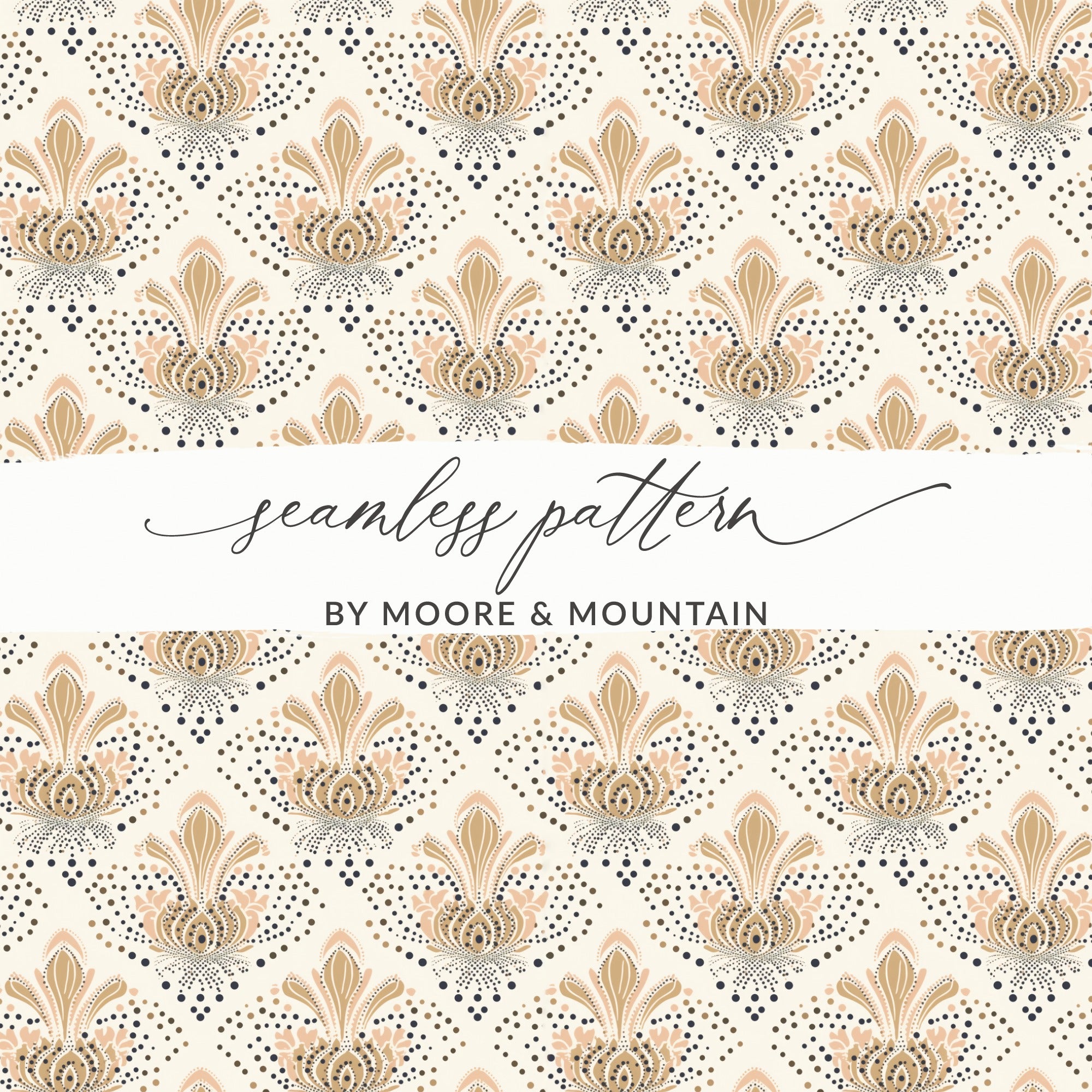 Elegant Seamless Pattern by Moore and Mountain Design