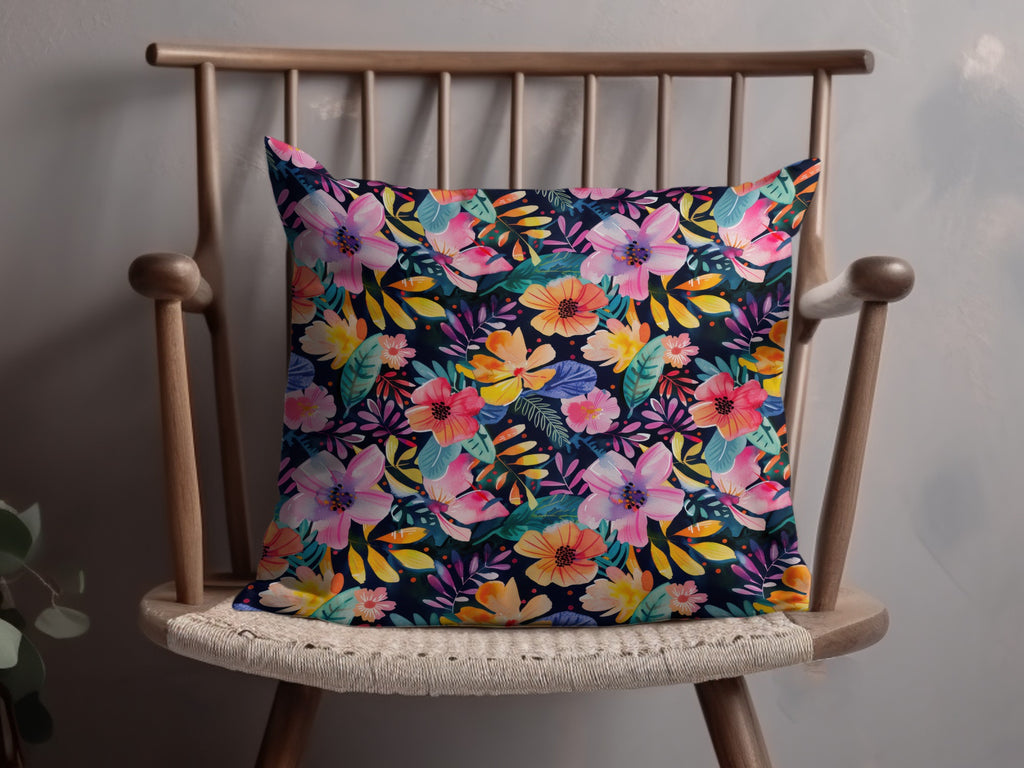 Colorful Flowers Lush Foliage Design Accent Pillow product type
Pillow
Cushion
Floral
Botanical
Flowers
Leaves
Pattern
Colorful
Vibrant
Dark background
Home decor
Accent pillow
Decorative
Tropical
Jungle print
Garden theme
Artistic print
Living room
Bedroom
Throw pillow