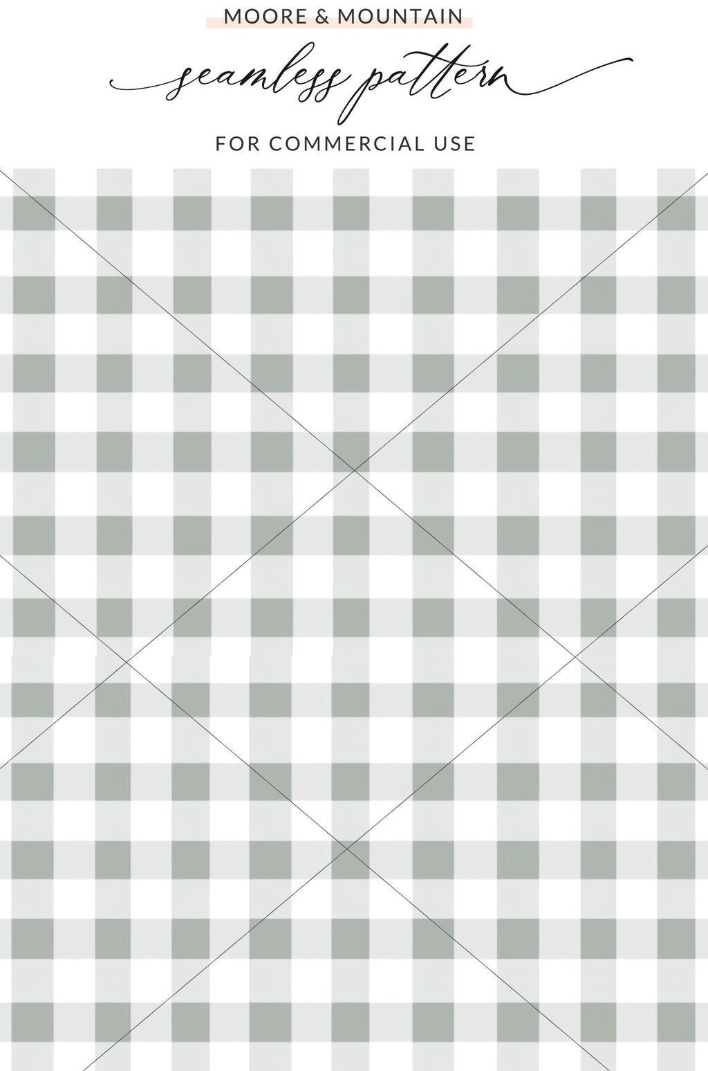 Moore & Mountain Seamless Pattern For Commercial Use